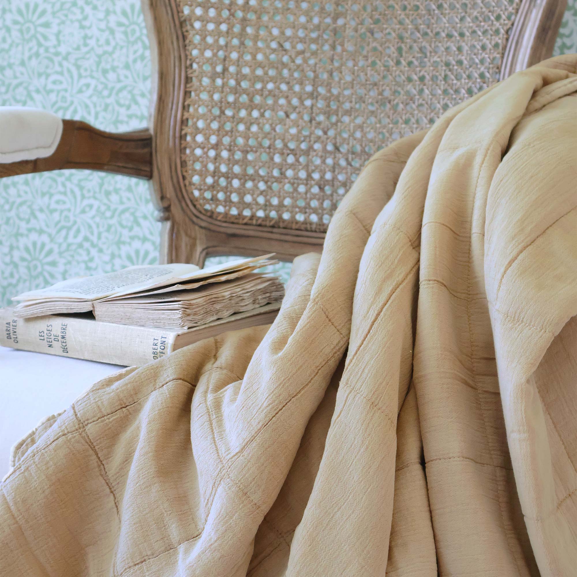 Hermione Bedspread in Roasted Cashew