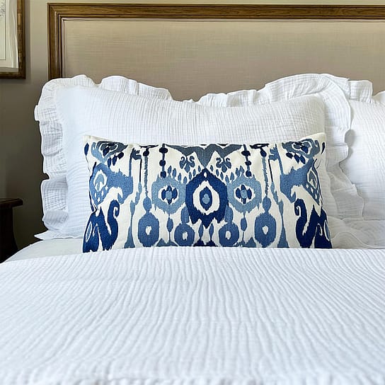 Blue Ikat Cushion Blue Ikat Cushion
