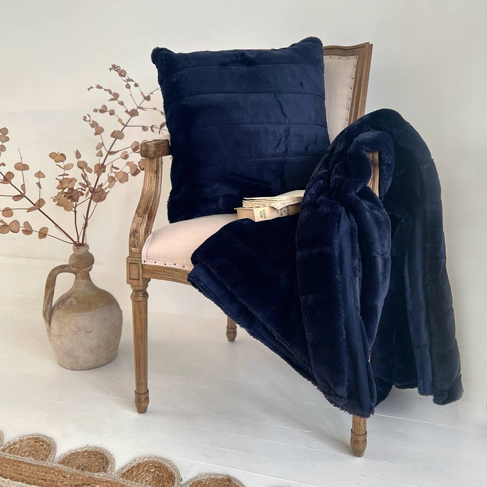 Fluffy Pillow Blue Fur Throw Pillows Royal Blue Fur Pillow Covers