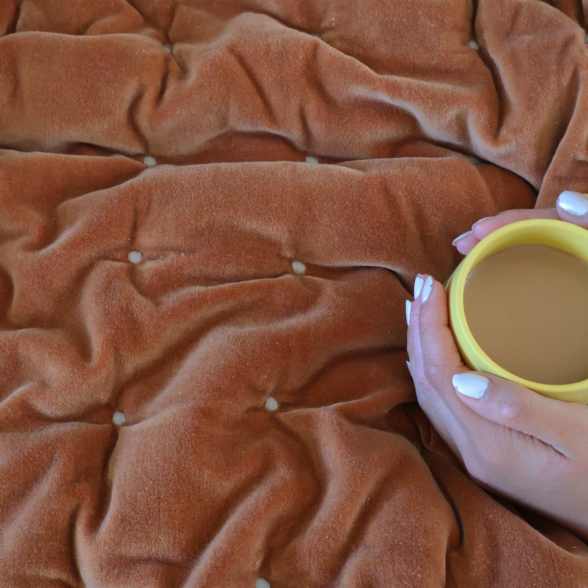 Lay Me Down Quilted Bedspread in Marmalade (Runner)