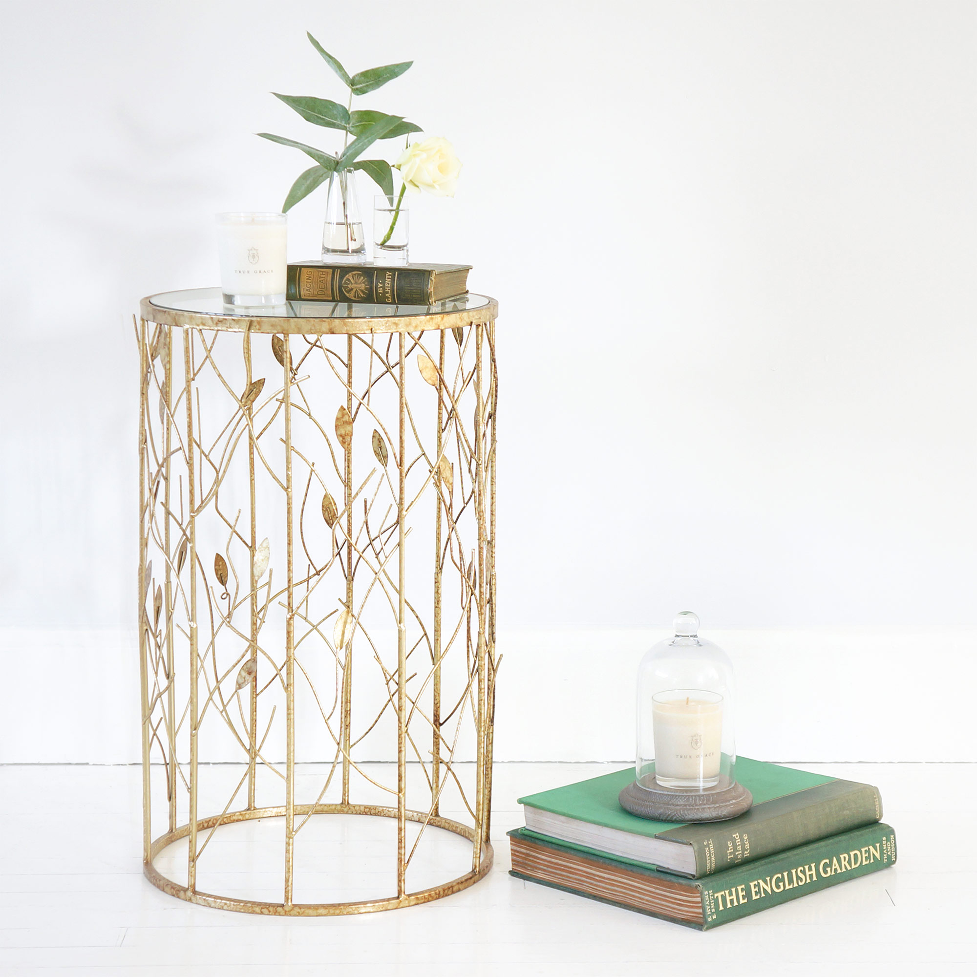 Leaf Motif Side Table