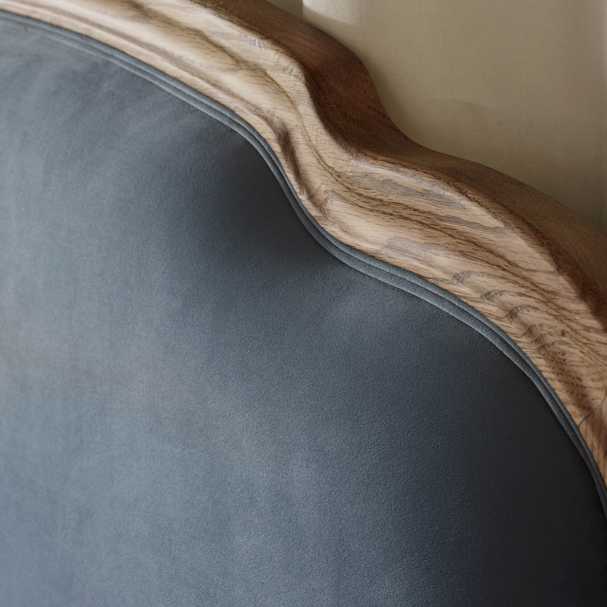 Fabric Sample for Love Story Blue Velvet French Bed