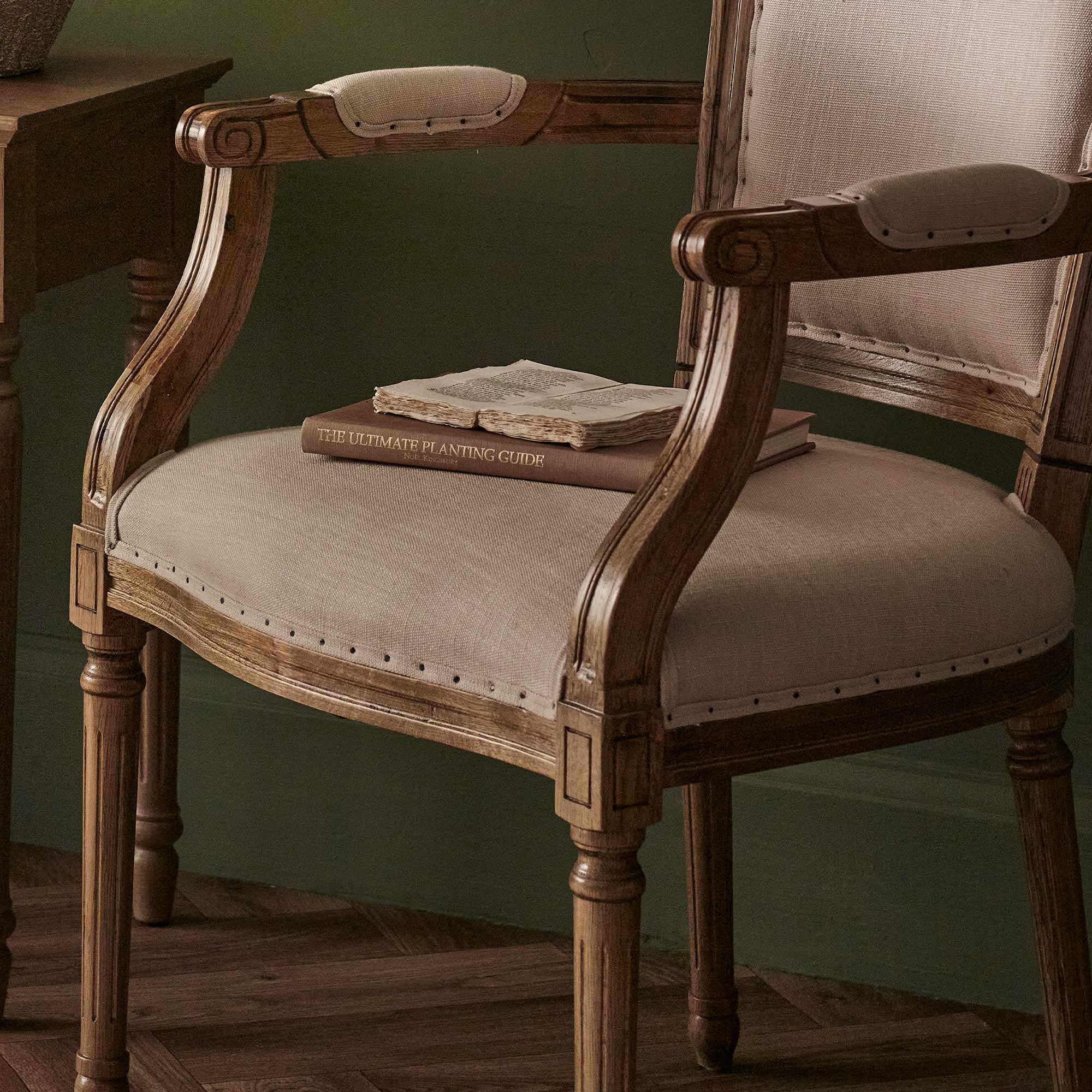 Love Story Linen Upholstered Armchair