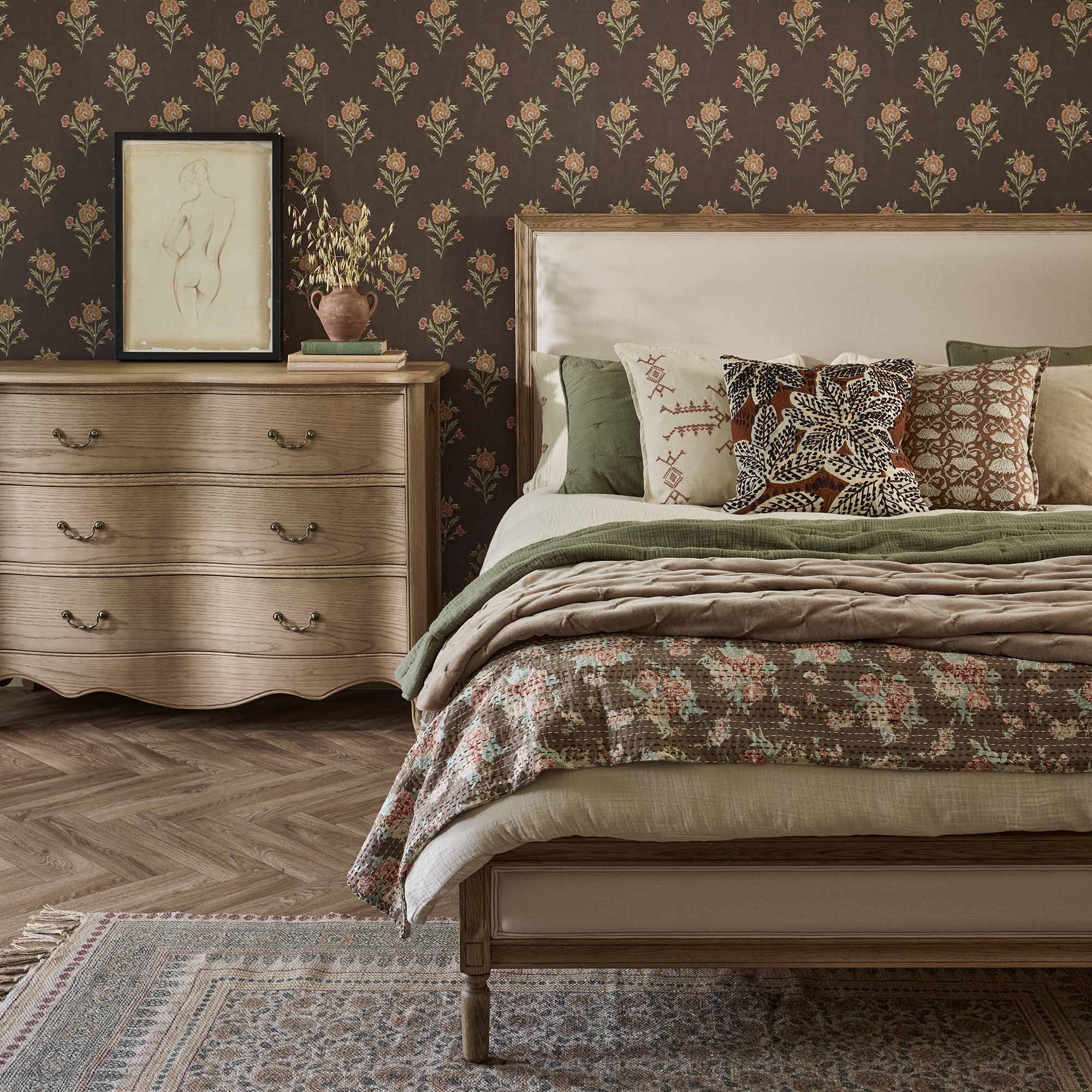 Love Story Naturelle Linen Upholstered Bed