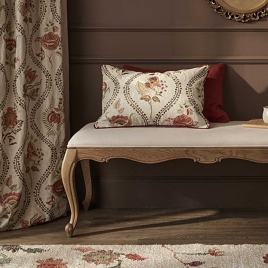 light oak and linen bench light oak and linen bench