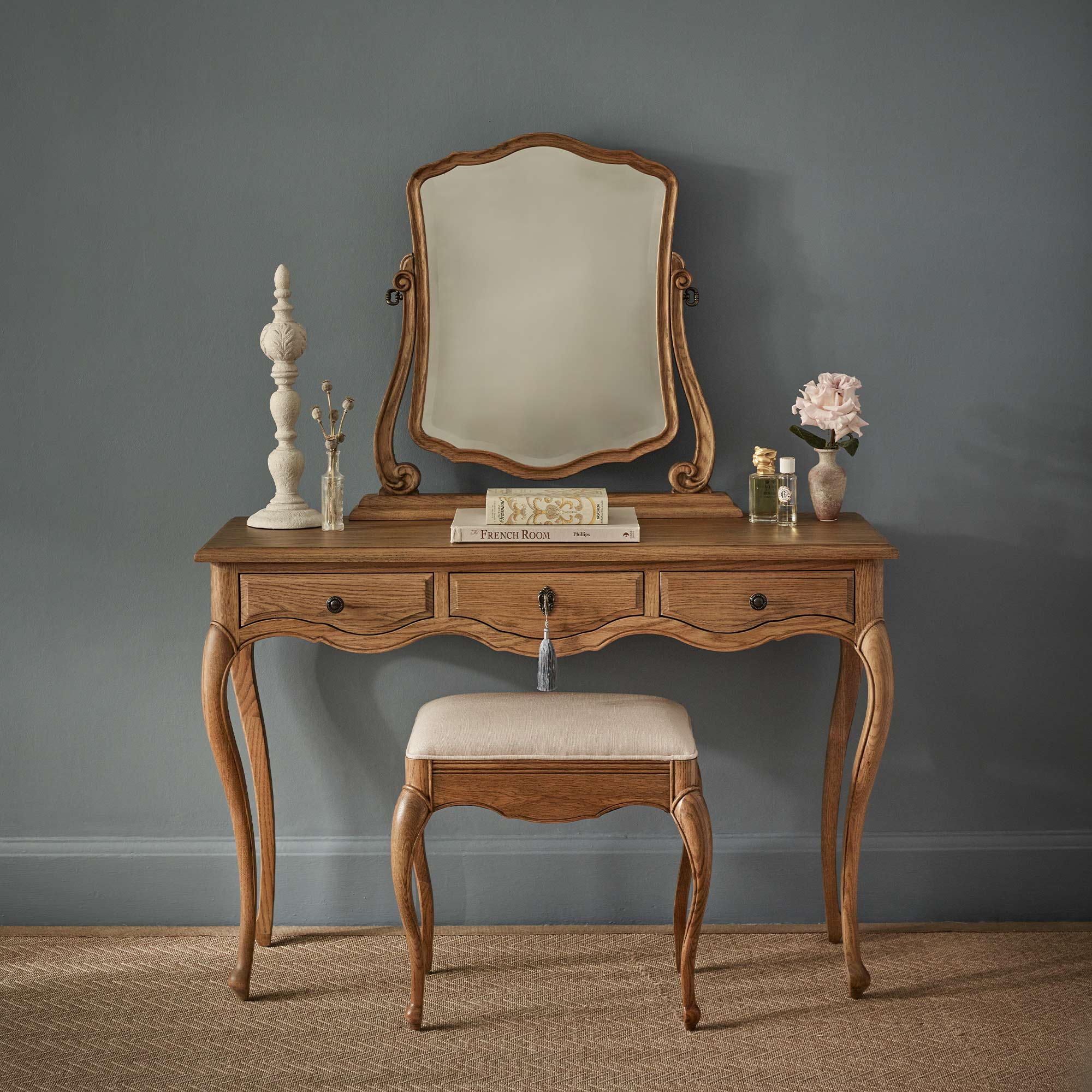 Love Story Dressing Table and Linen Dressing Stool