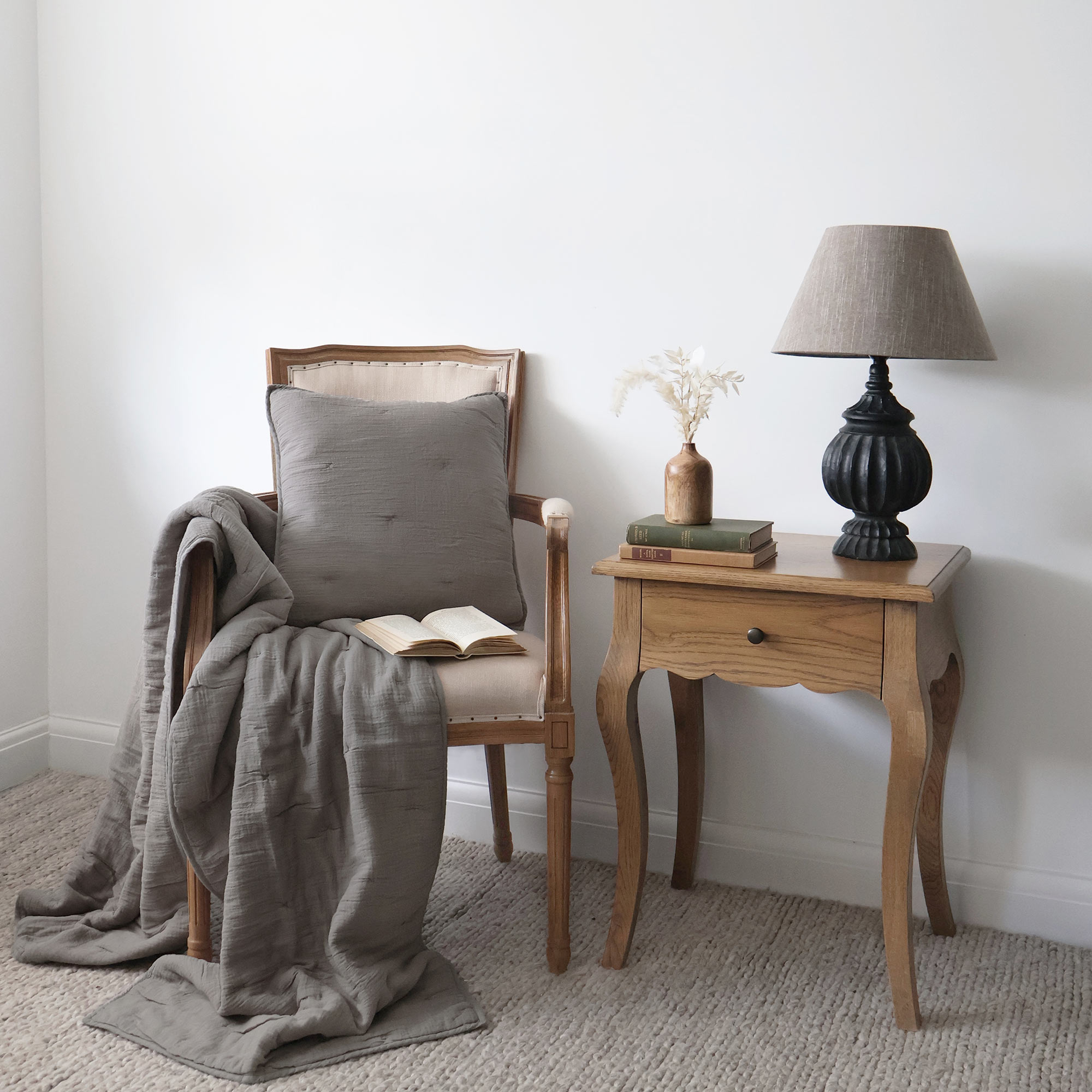 Lover's Embrace Cotton Runner in Elephant