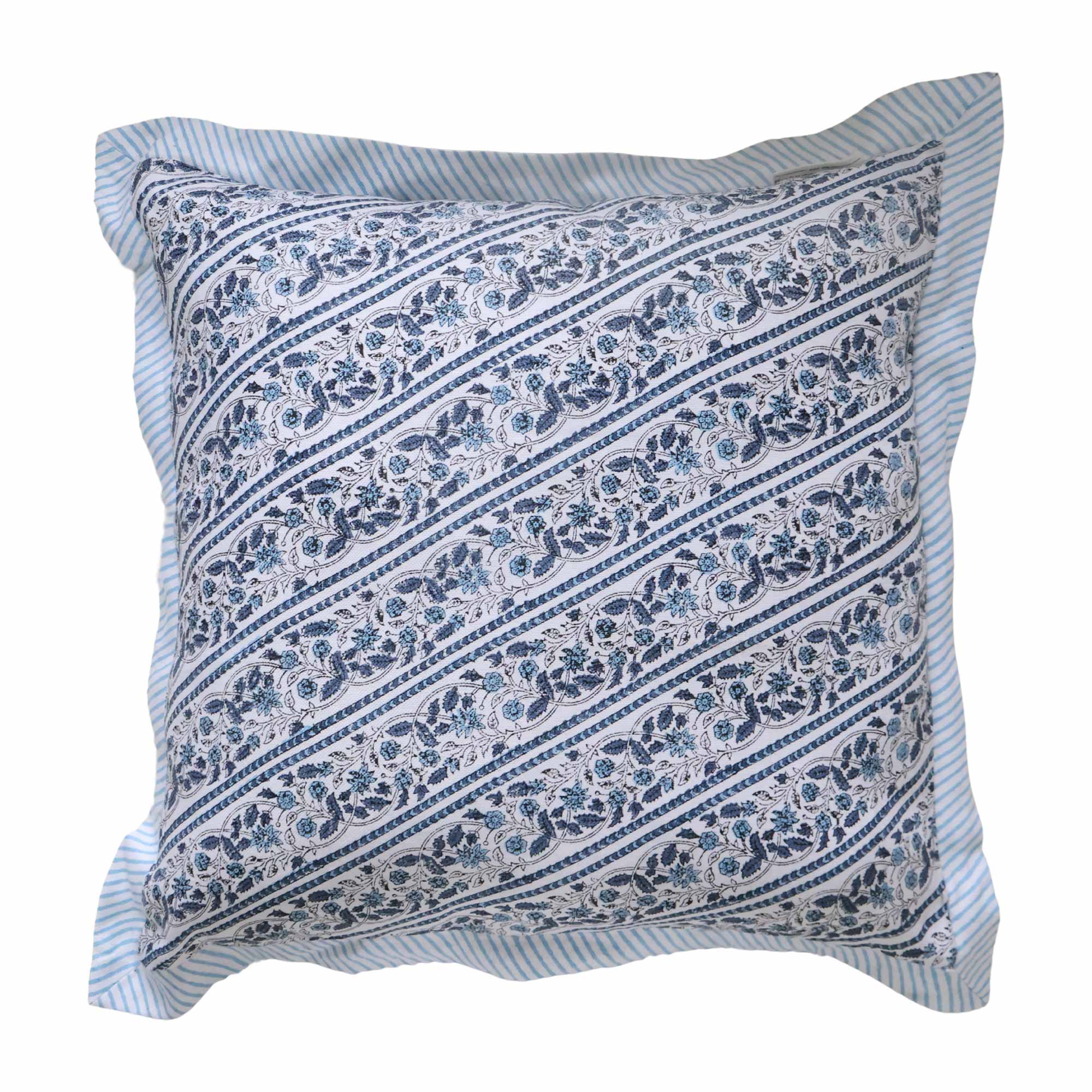 Sienna Floral Stripe Cushion