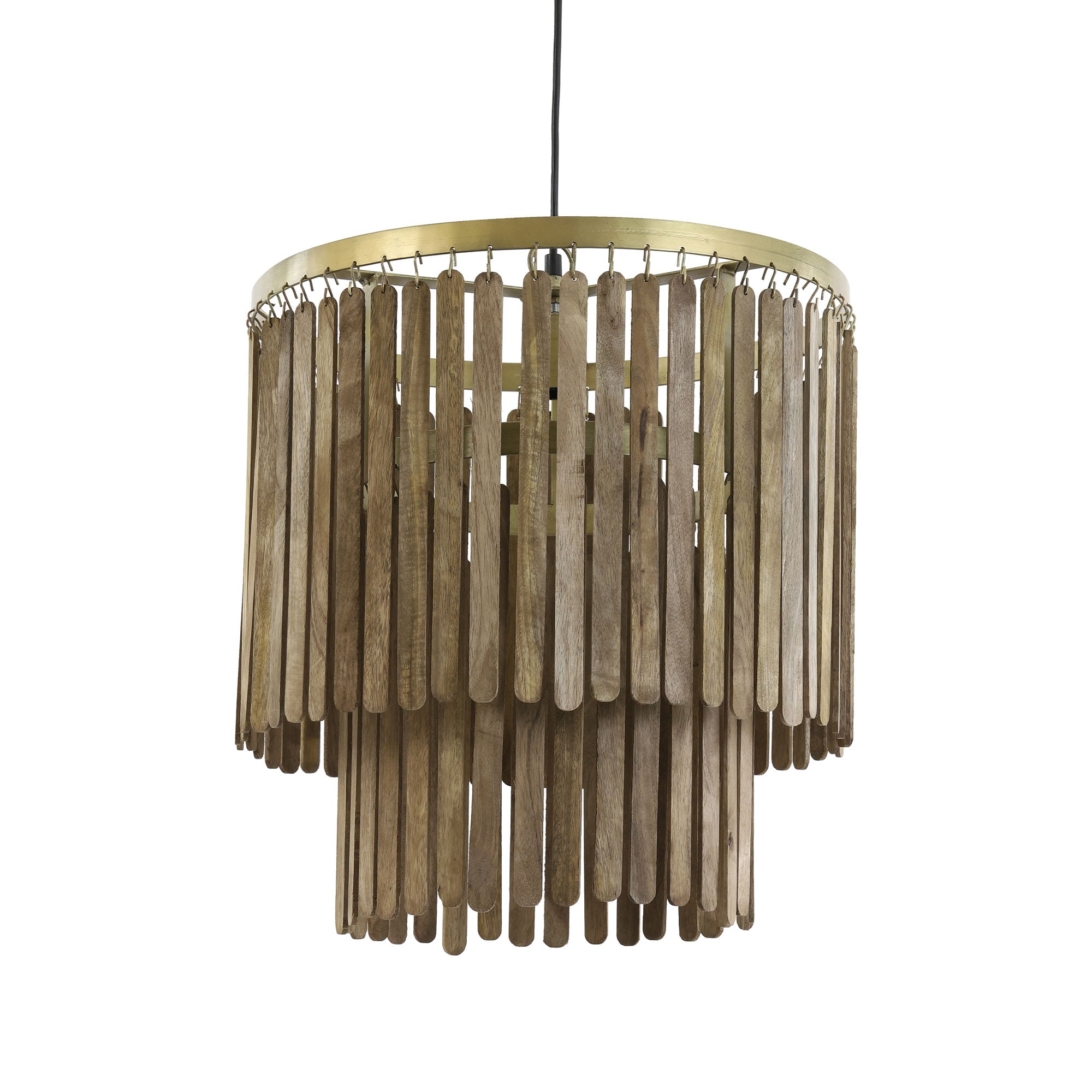 Medium Wooden Chime Pendant Light