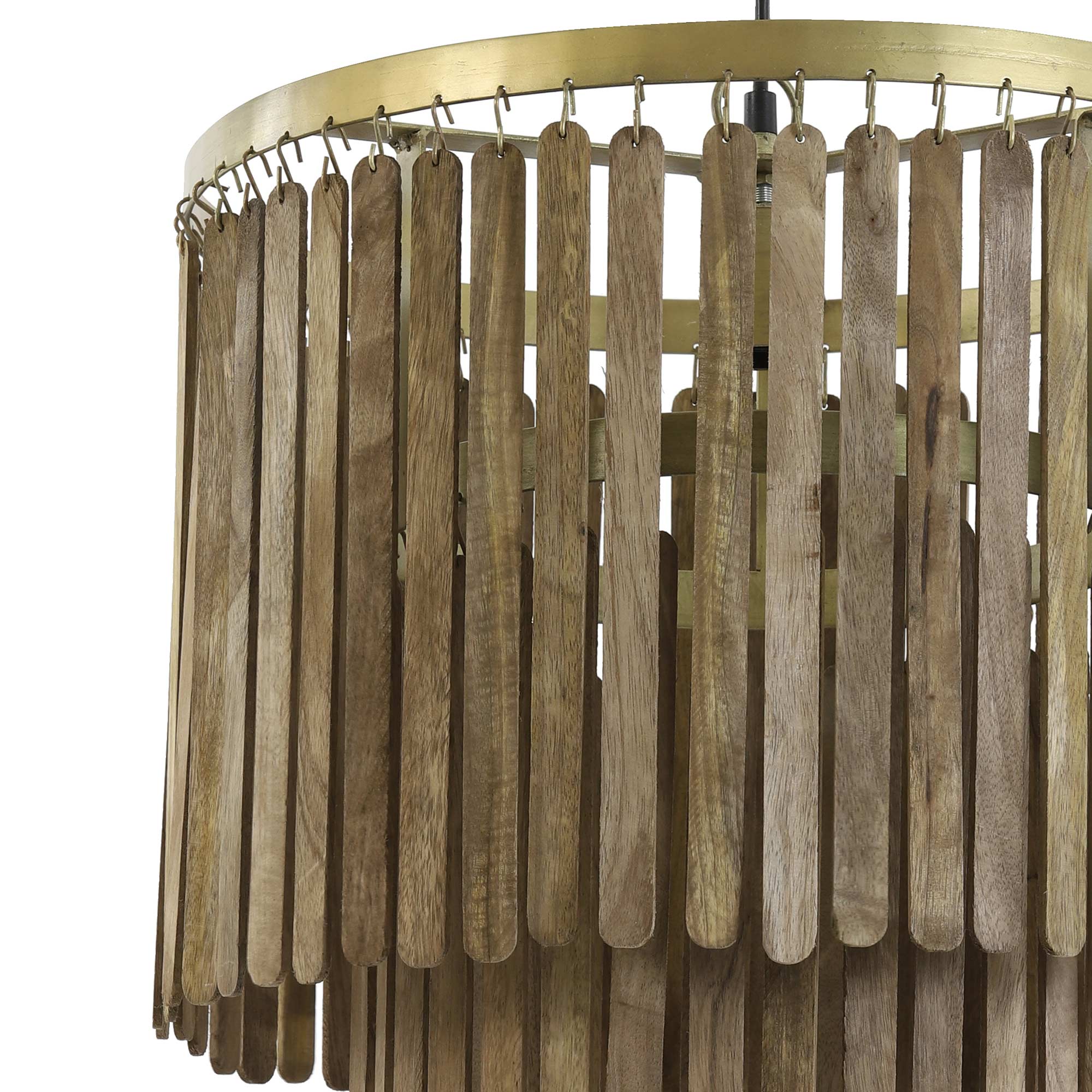 Medium Wooden Chime Pendant Light