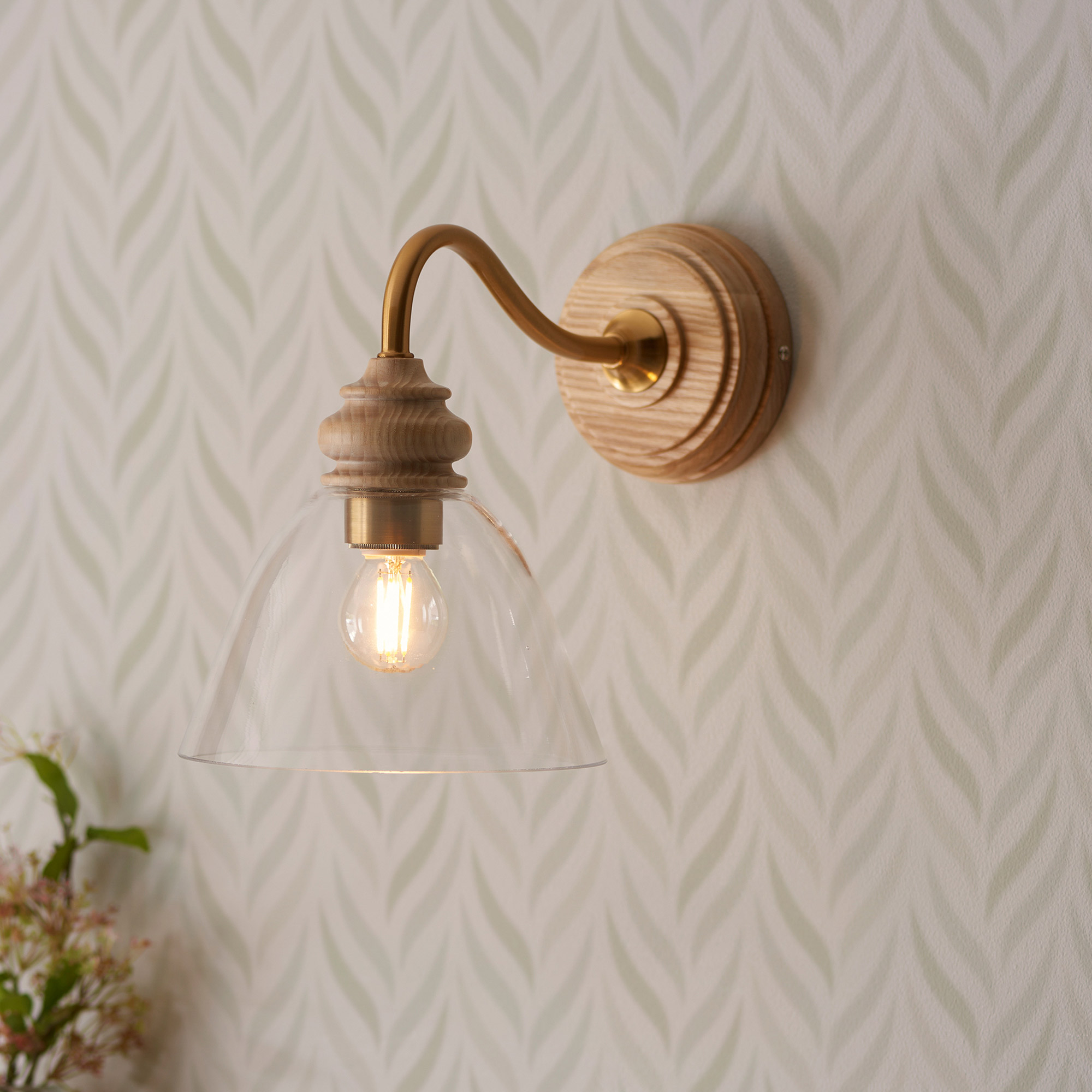 Charlbury Glass Wall Light