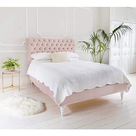 New Beginnings Pink Velvet Bed New Beginnings Pink Velvet Bed