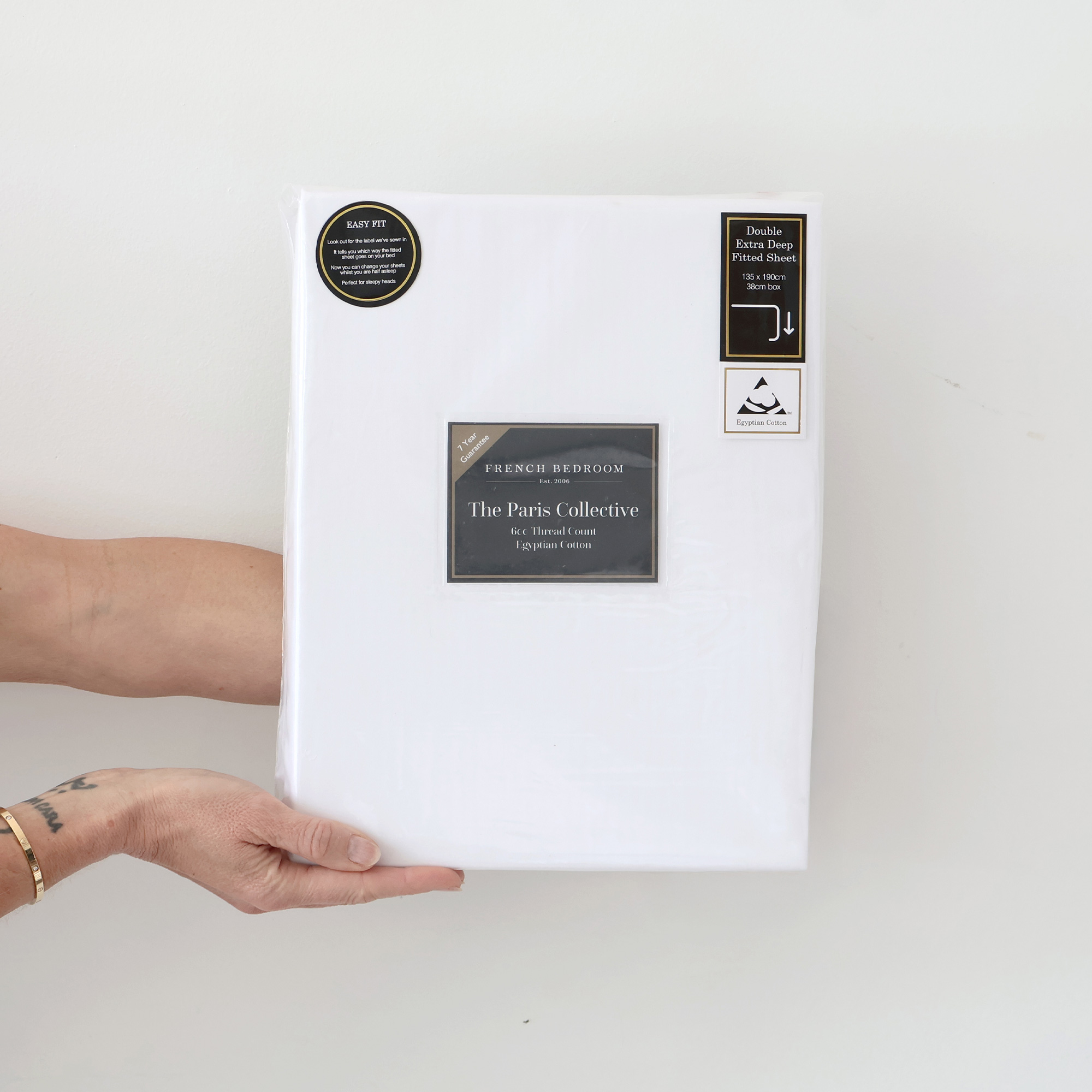 The Paris Collective 600TC Egyptian Cotton Fitted Sheet
