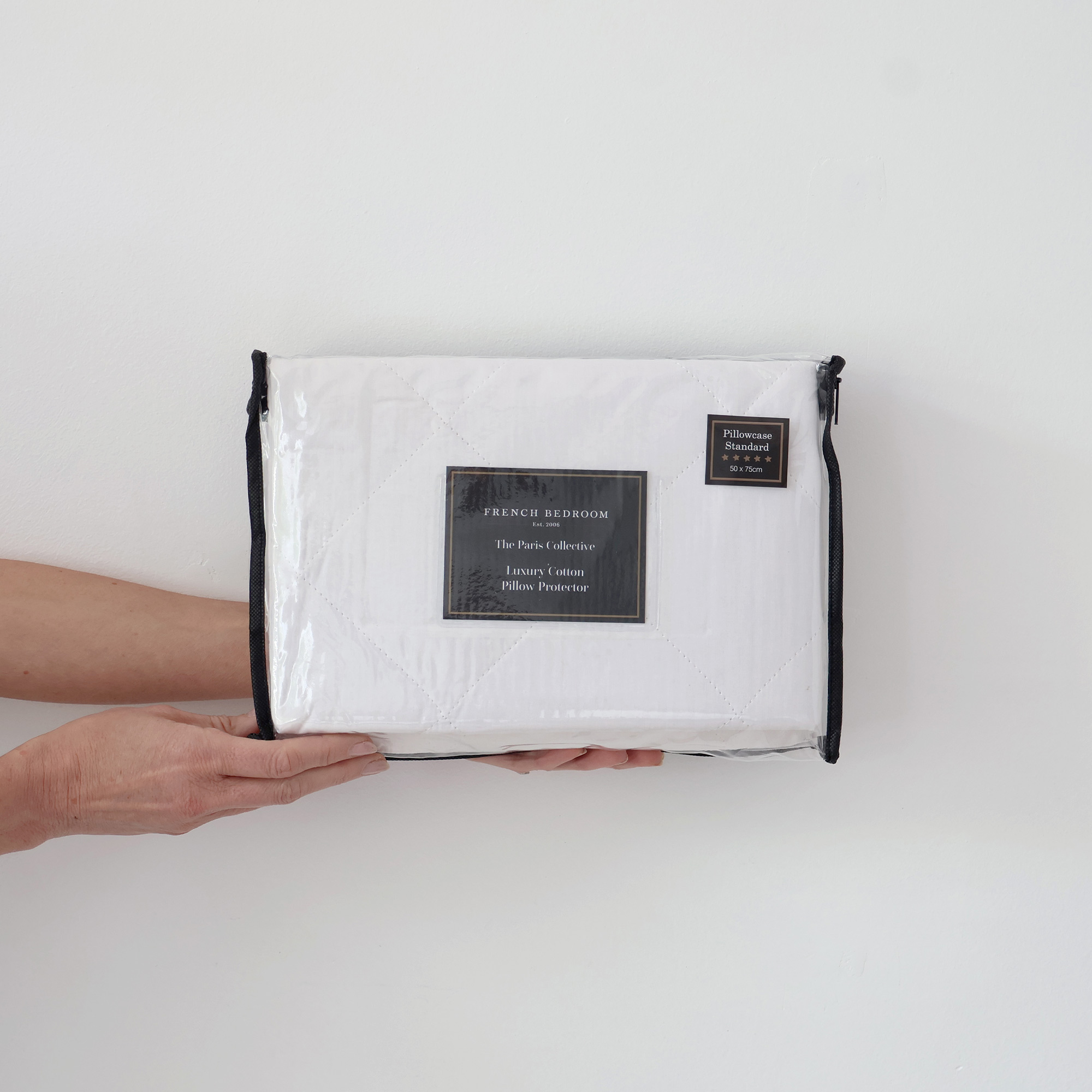 100% Cotton Filled Quilted Pillow Protector