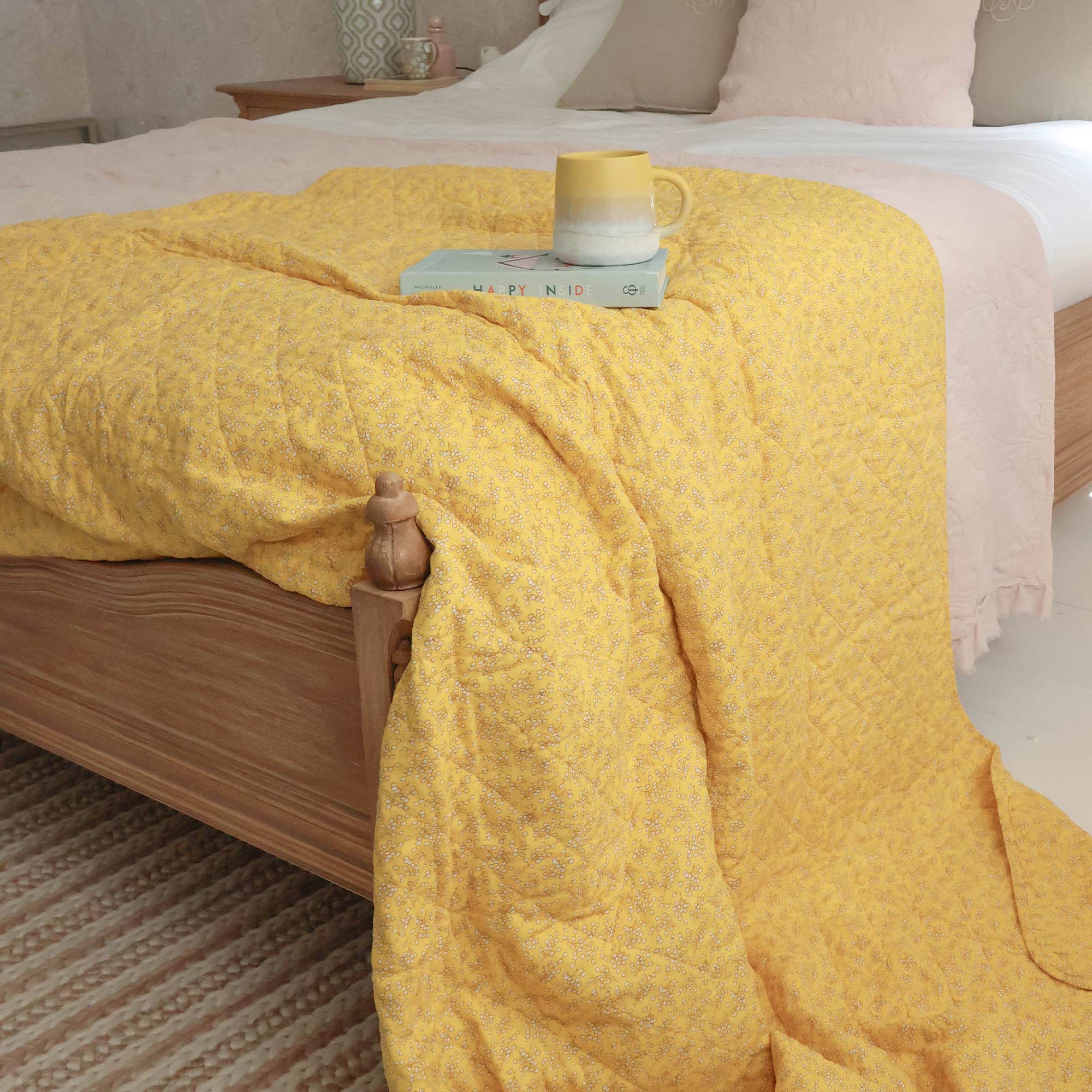 Mimosa Yellow Bedspread