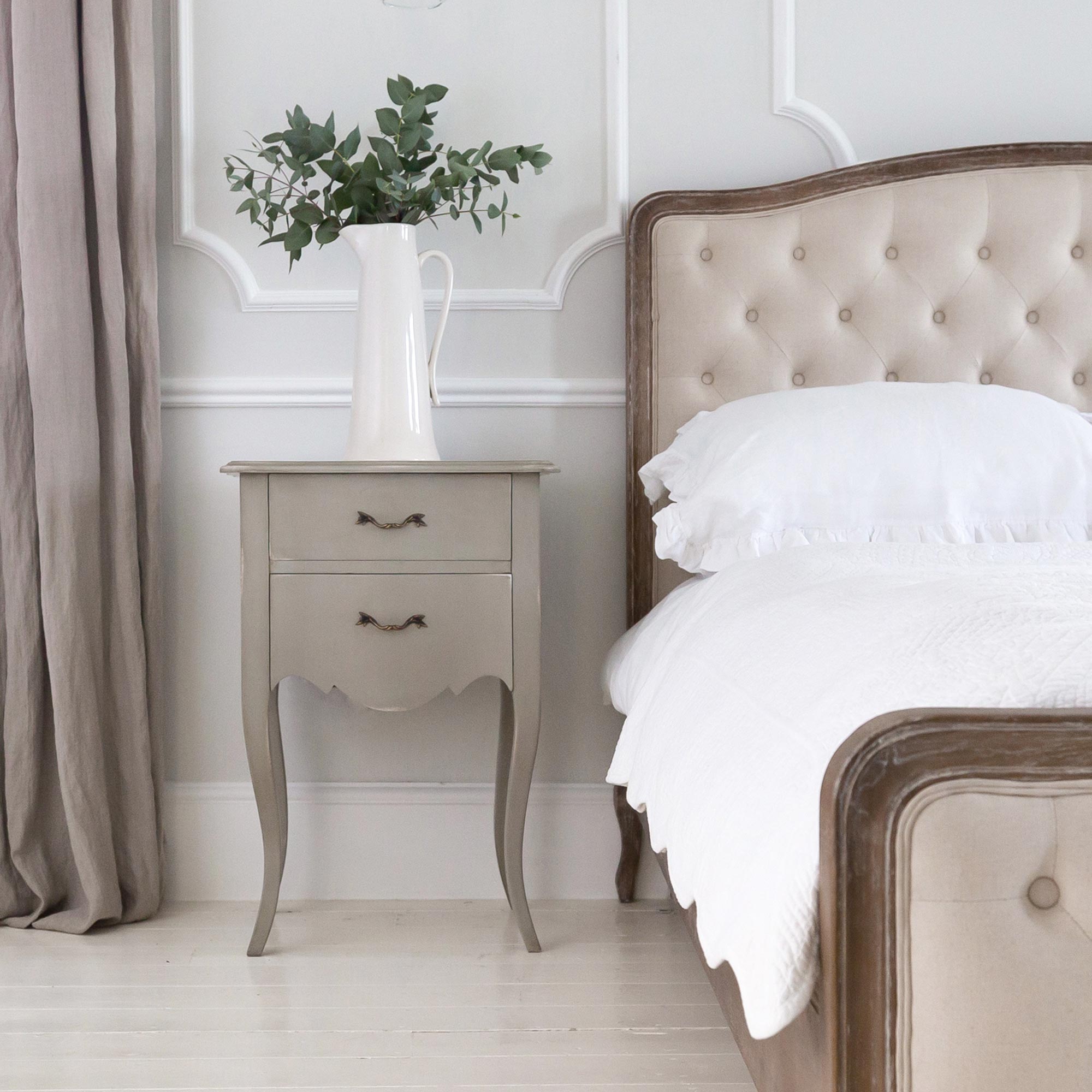 Normandy 2-Drawer Bedside Table