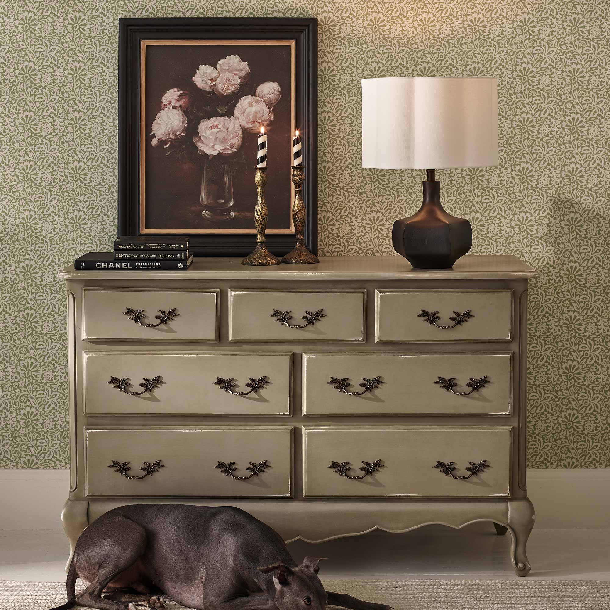 Normandy 7-Drawer Shabby Chic Chest of Drawers