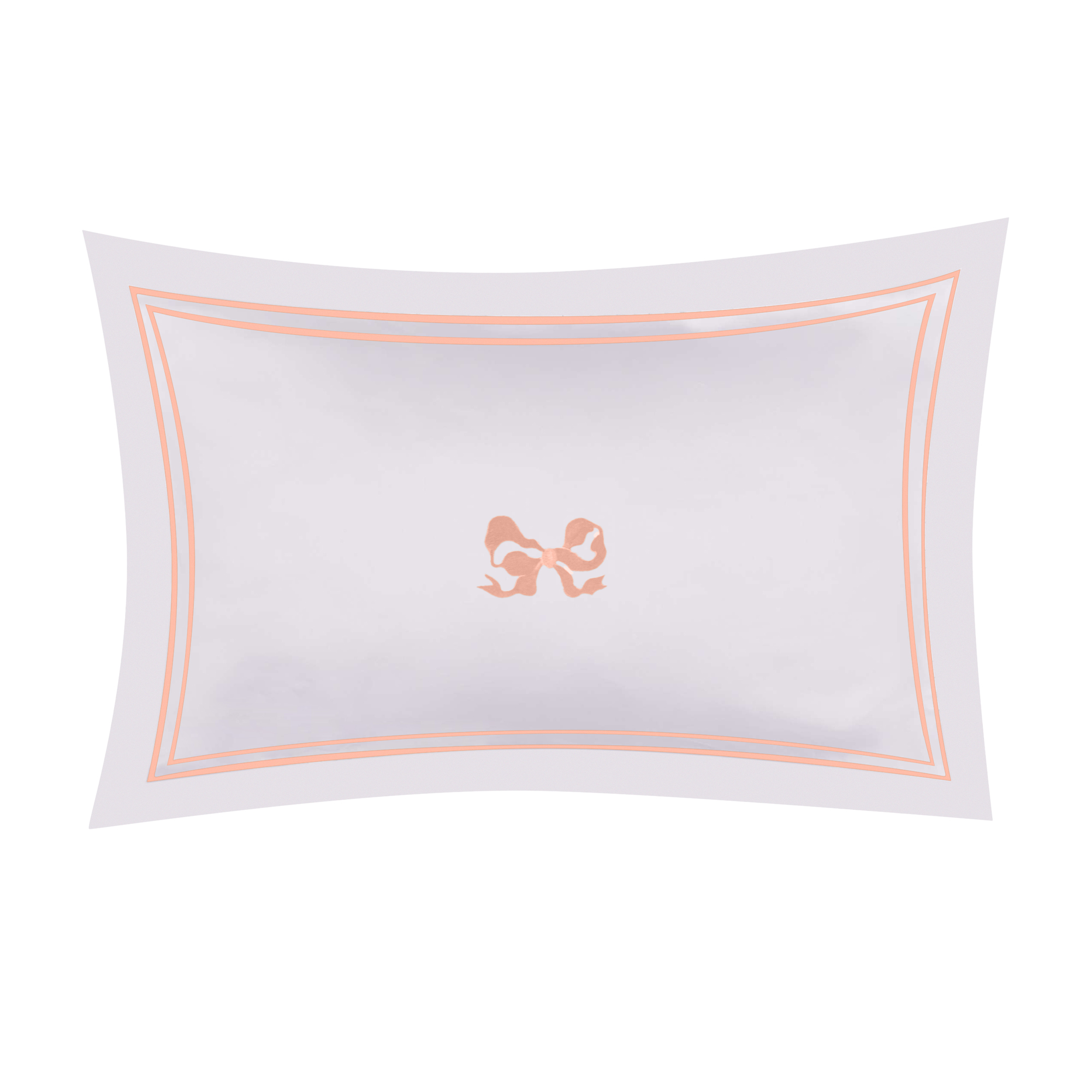White Pillow Case with Pink Bow