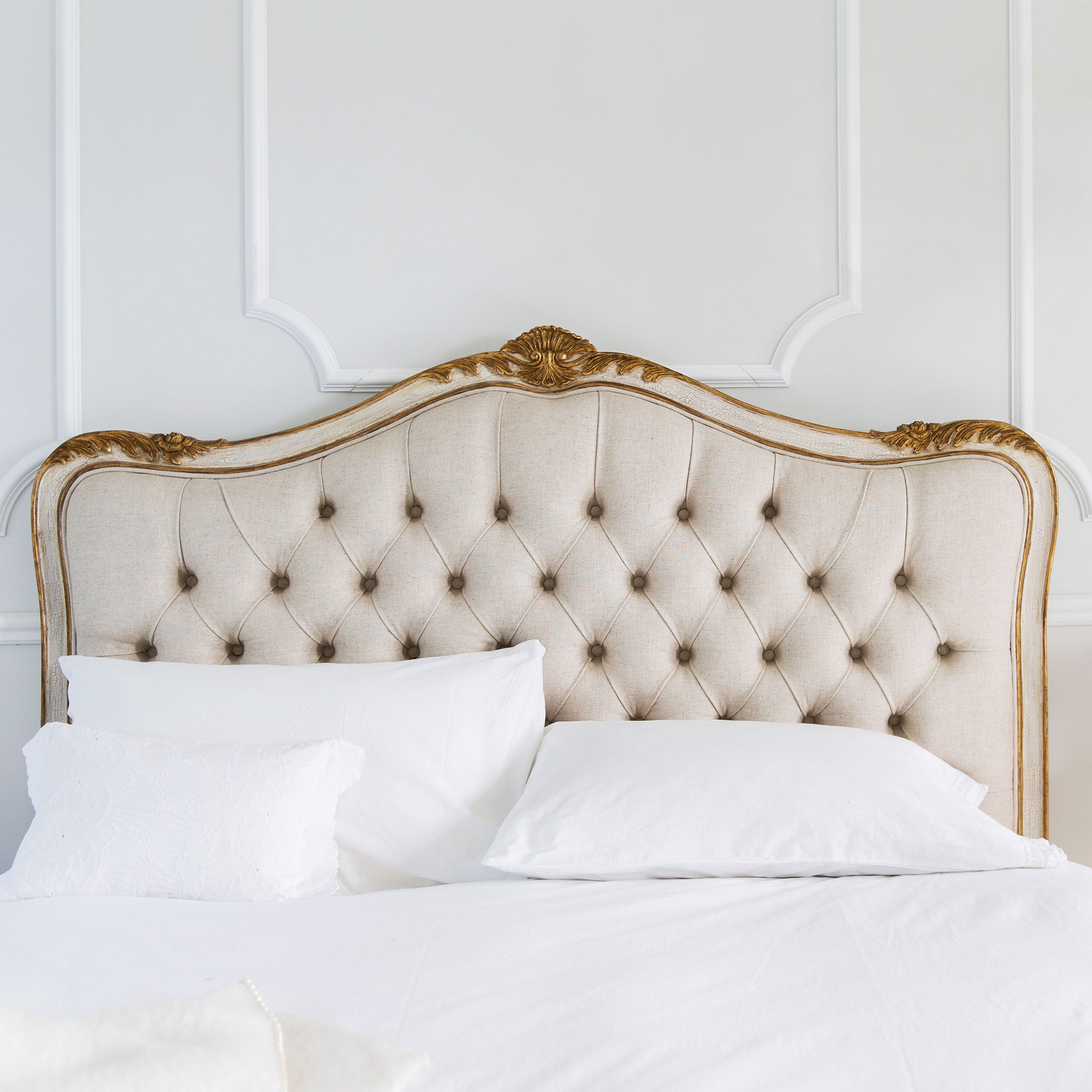 Palais Royal Avenue Linen Upholstered Bed
