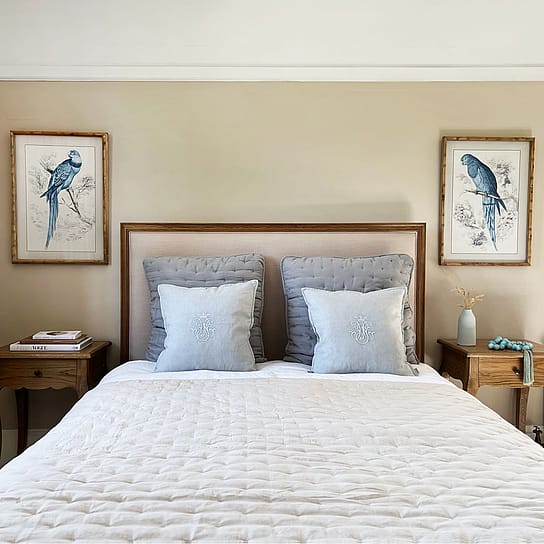Set of Parrot Print Wall Art with Bamboo Frame Set of Parrot Print Wall Art with Bamboo Frame