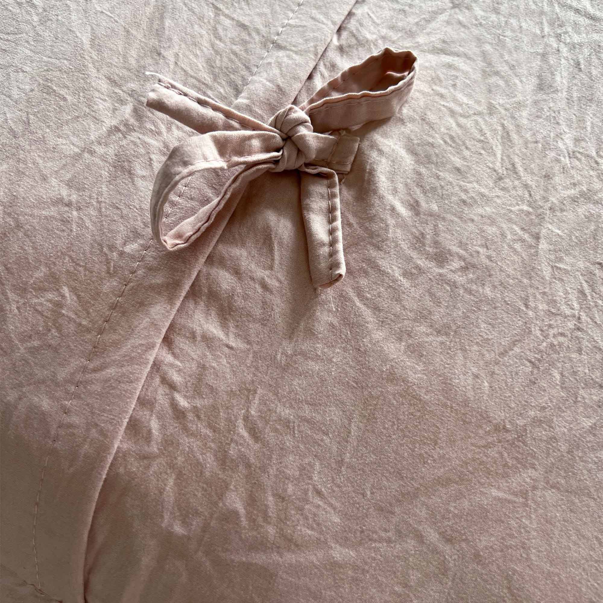 Peachskin Large Quilted Cushion Cover in Petal Pink