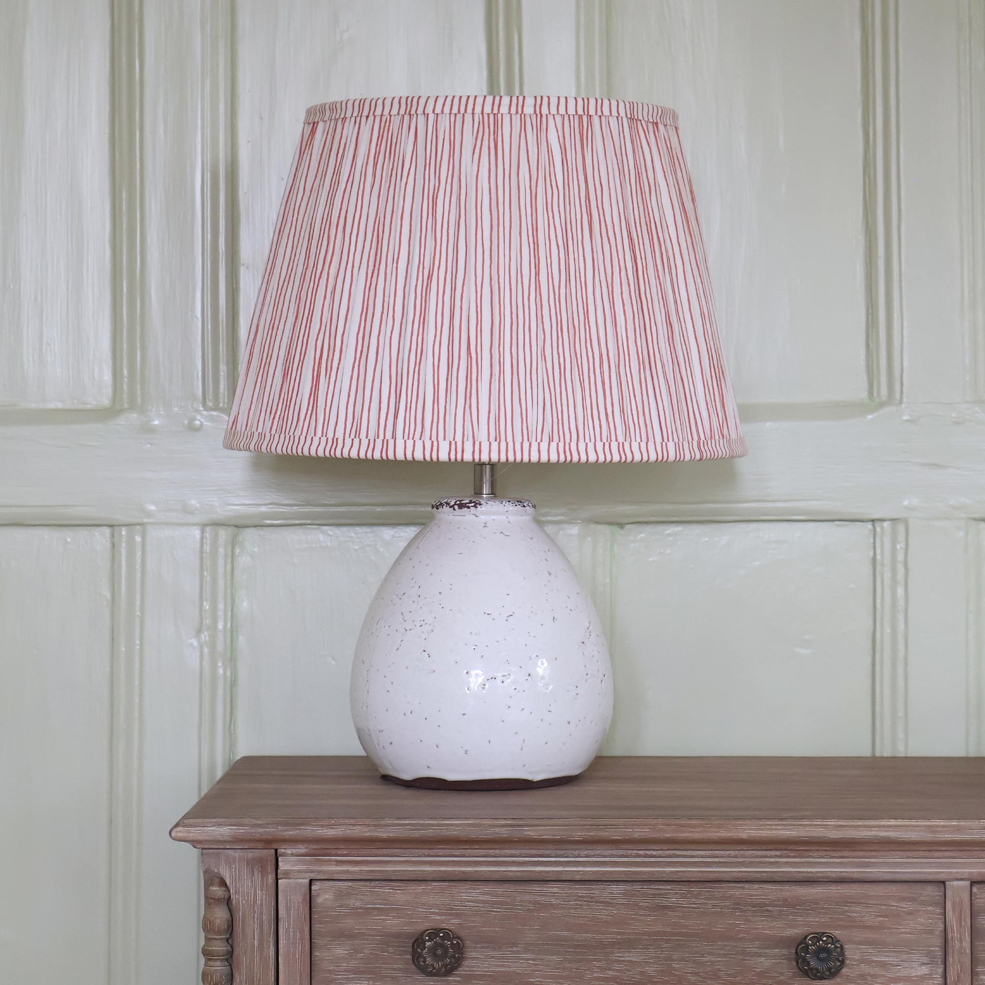 Cotton Lampshade in Cinnamon Rose