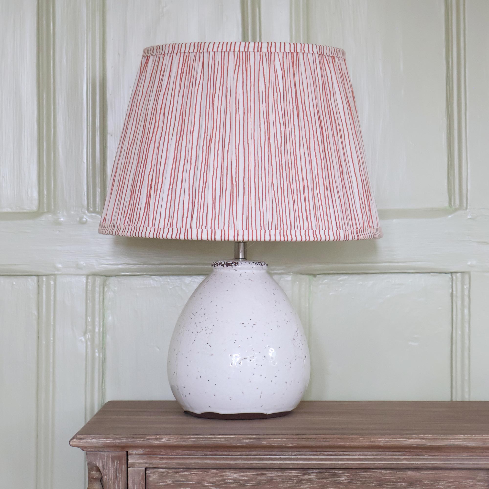 Cotton Lampshade in Cinnamon Rose