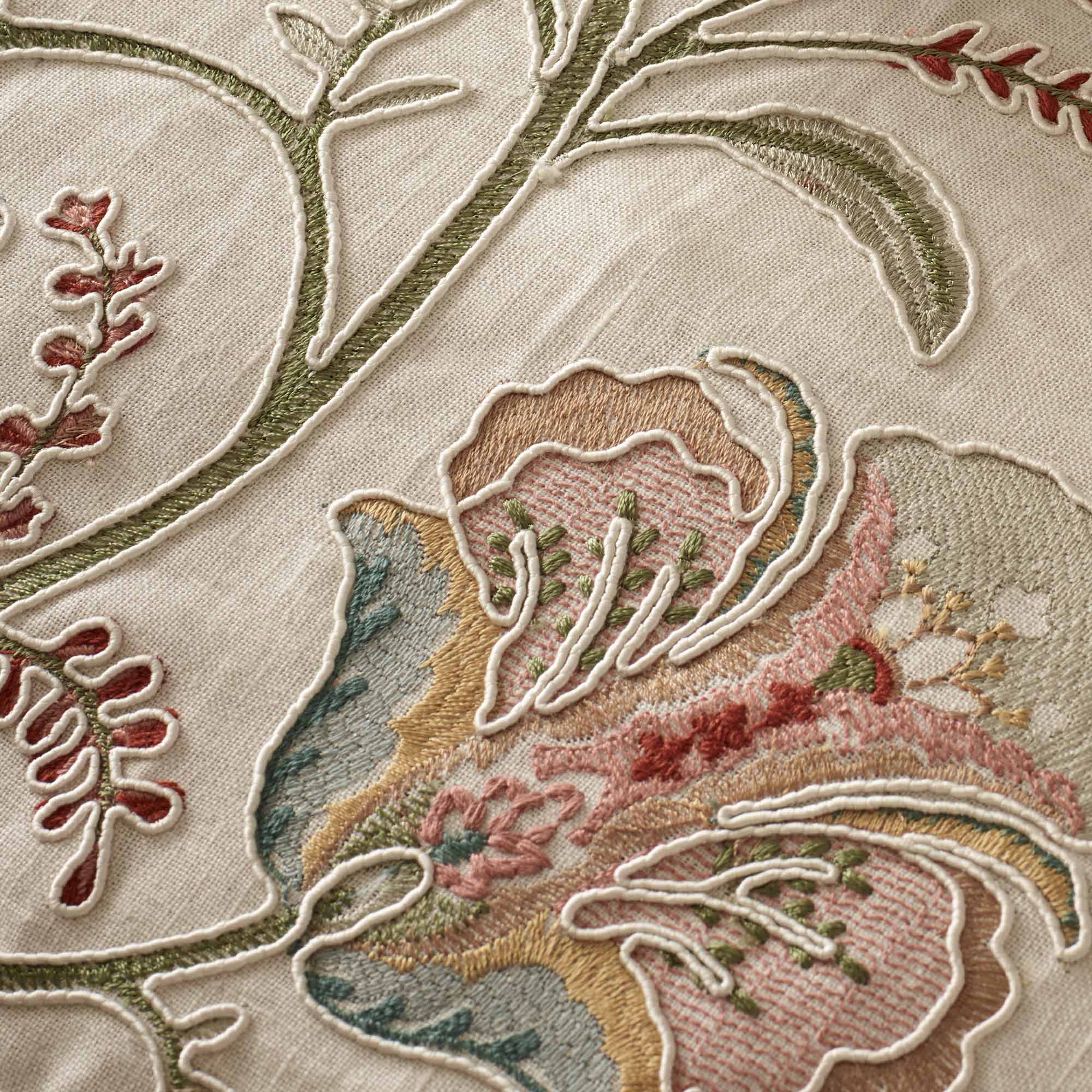 Pressed Flowers Embroidered Runner in Antoinette’s Pastels