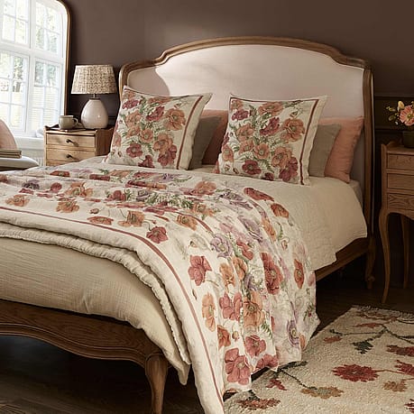 Fields of Poppies Large Linen Cushion Fields of Poppies Large Linen Cushion