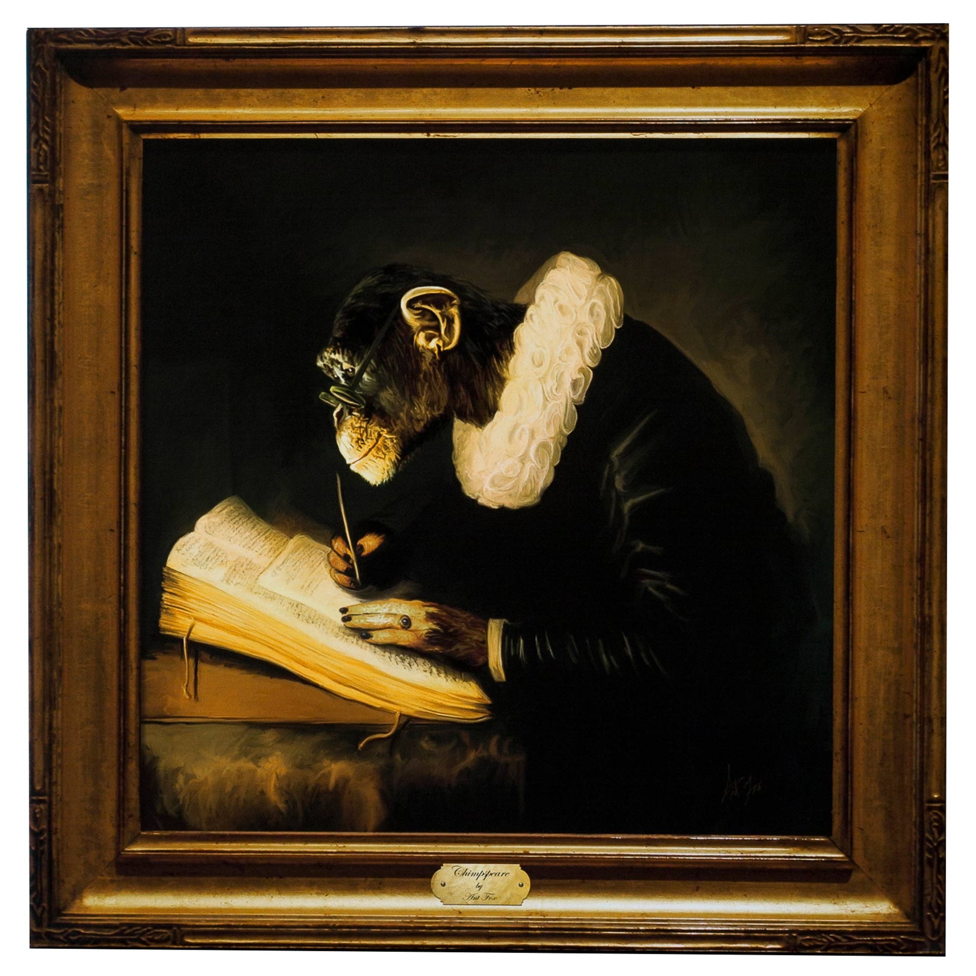 Printed Canvas of a Monkey