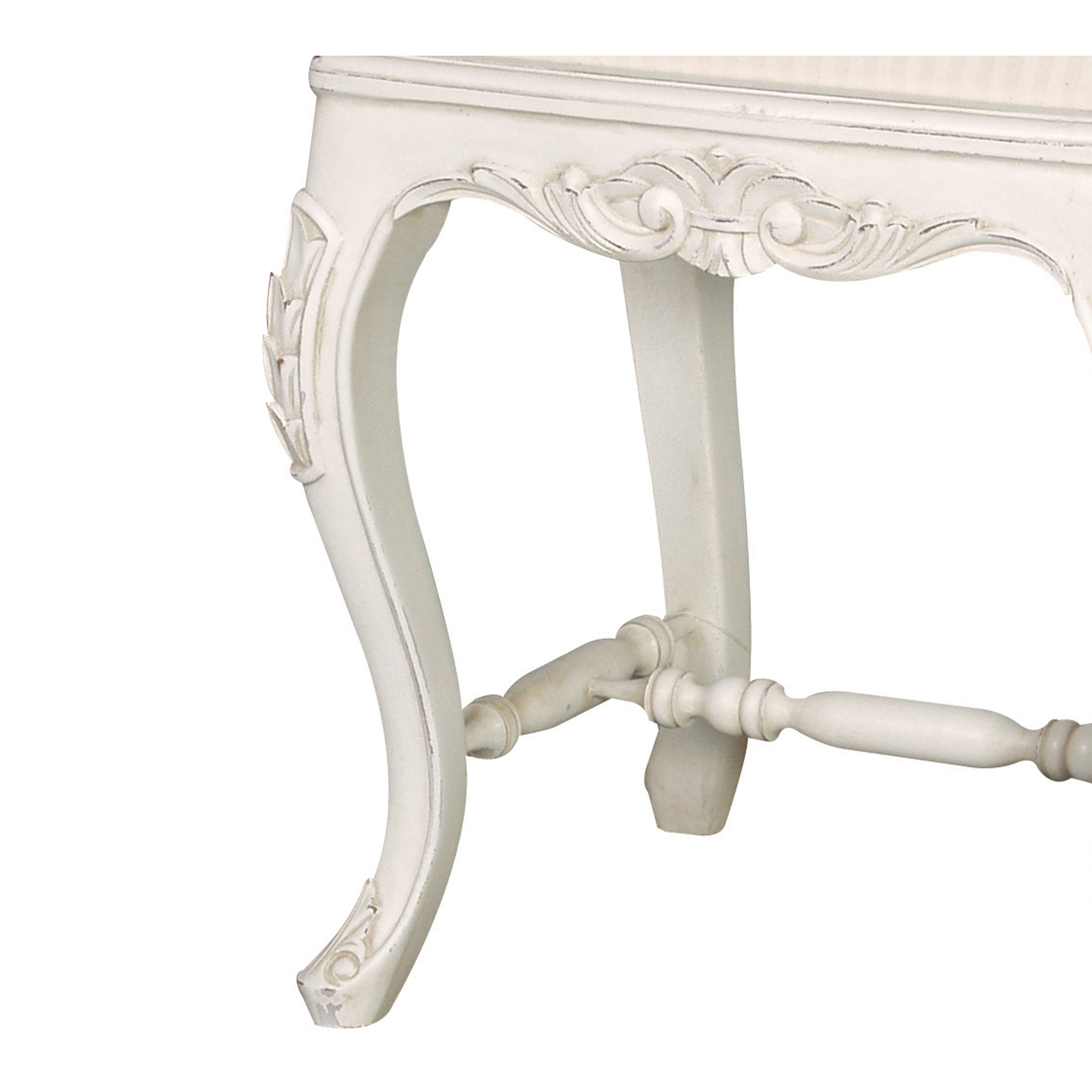 Provençal White Tuffet Stool