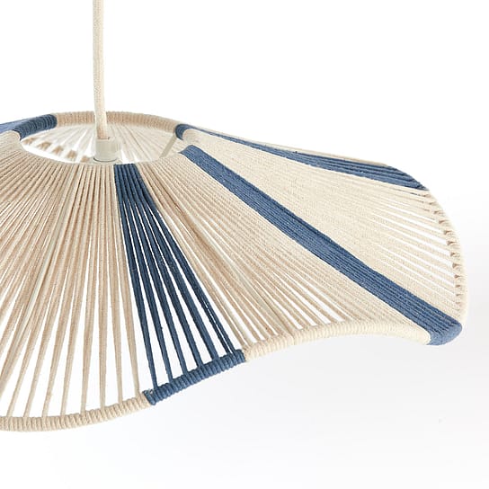 Blue and White Bohemian Style Pendant Light Blue and White Bohemian Style Pendant Light