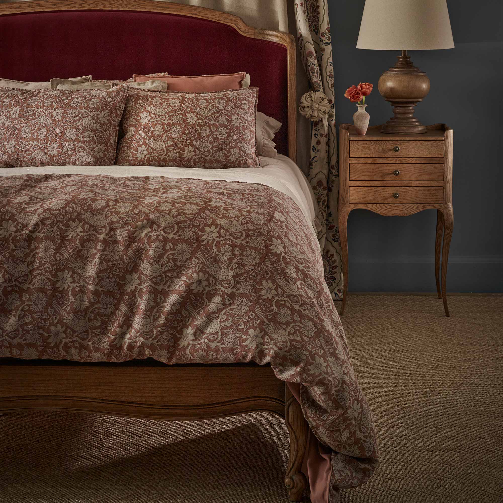 Sonsie Linen Runner in Terracotta