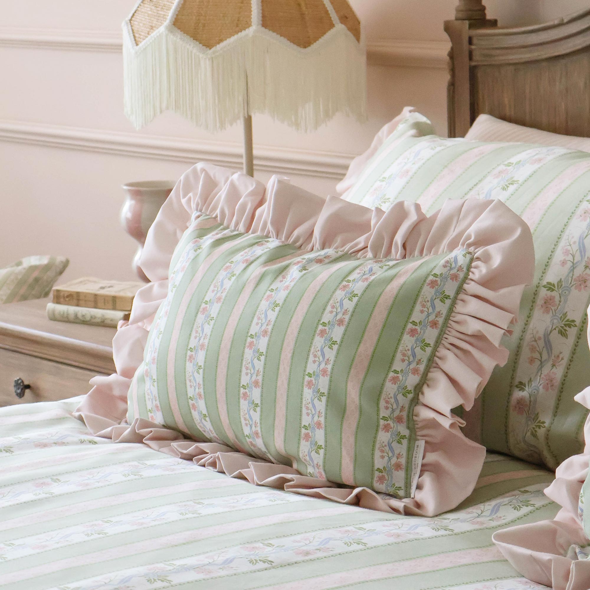Regency Rose Boudoir Ruffle Cushion