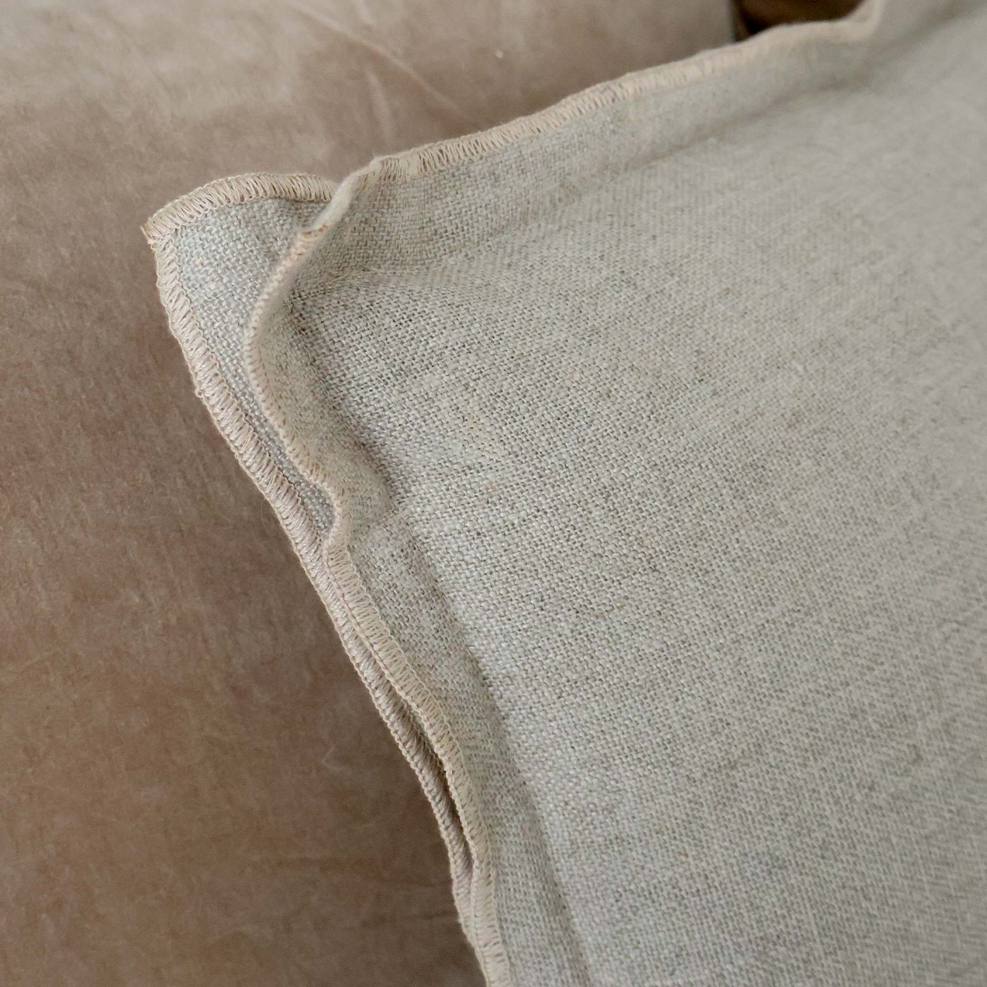 Ataraxia Double Border Linen Cushion