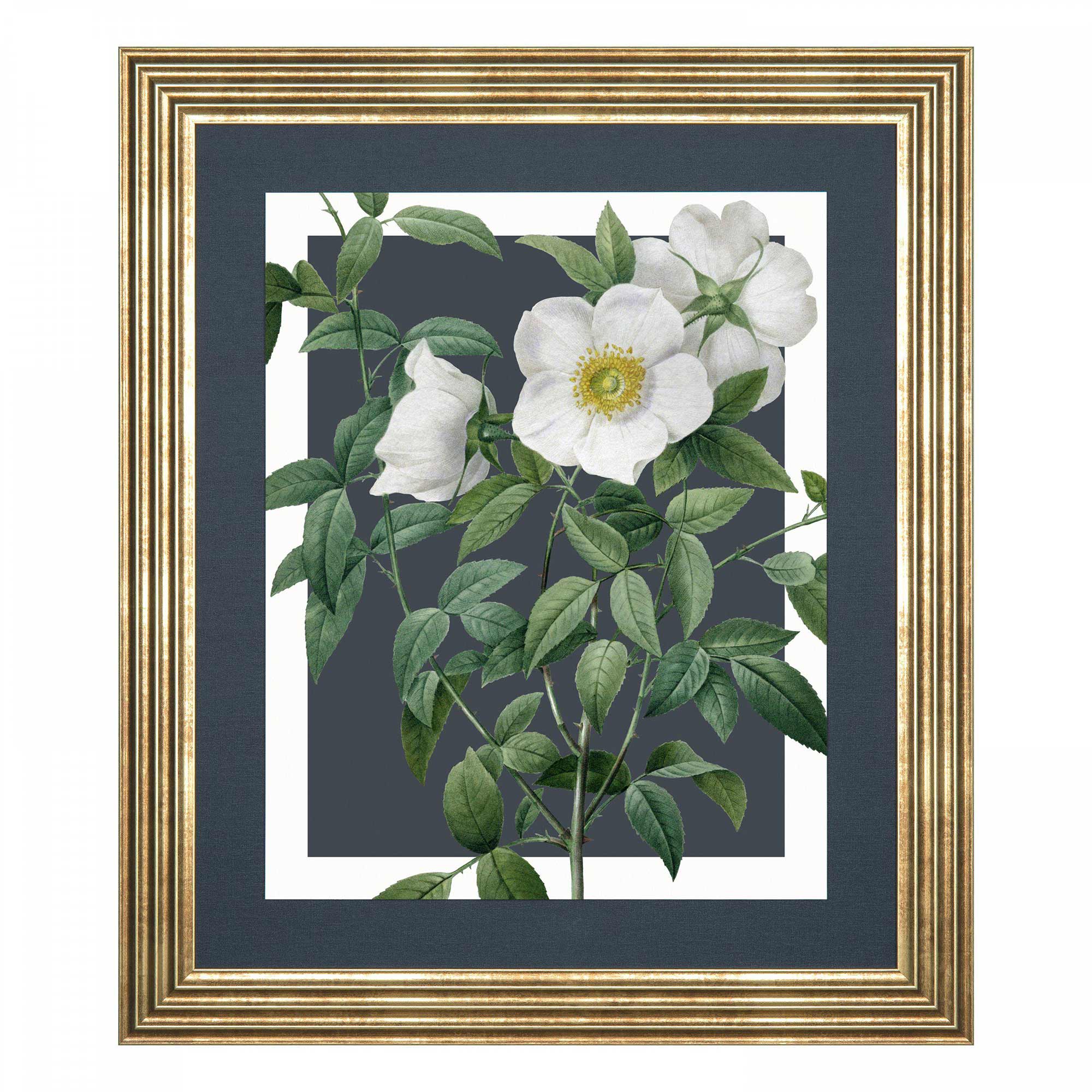 Floral Artwork with a Gold Frame
