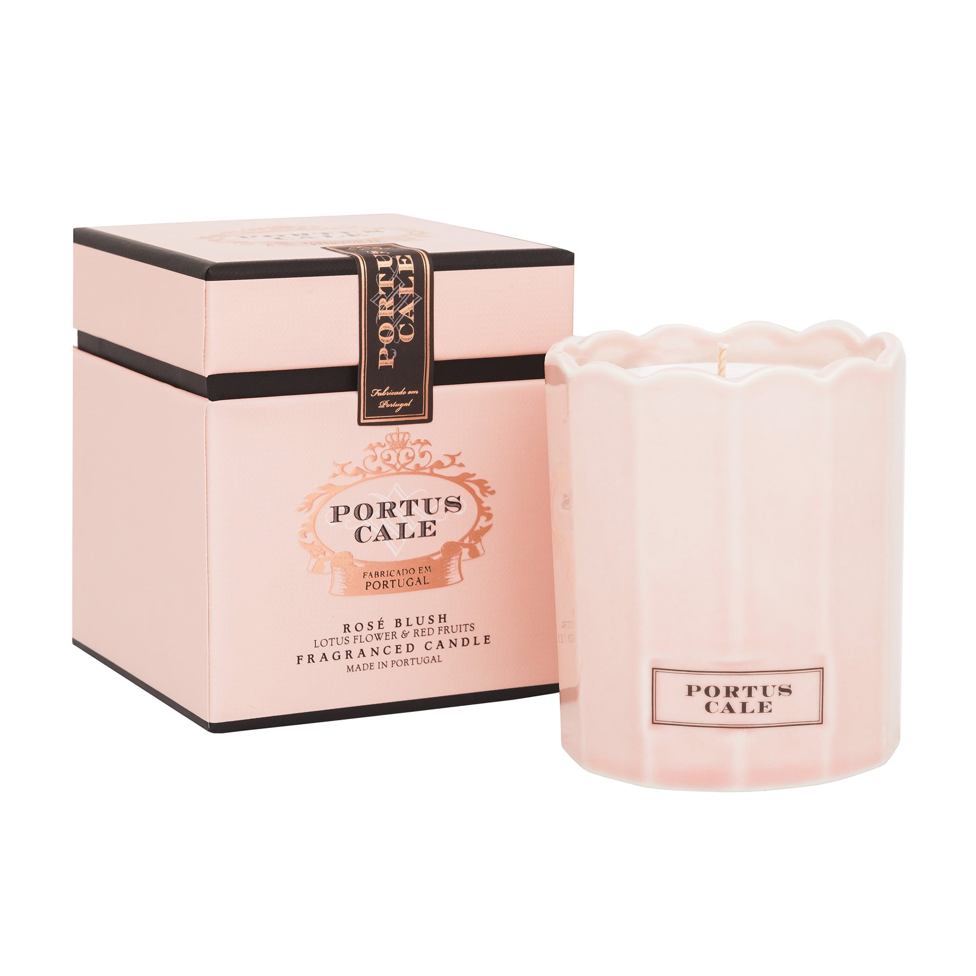 Candle in a Pale Pink Jar
