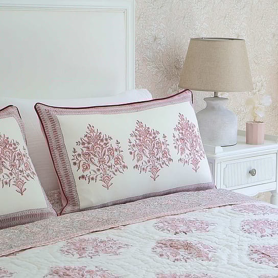 Cushion in Pale Pink with Velvet Reverse Cushion in Pale Pink with Velvet Reverse