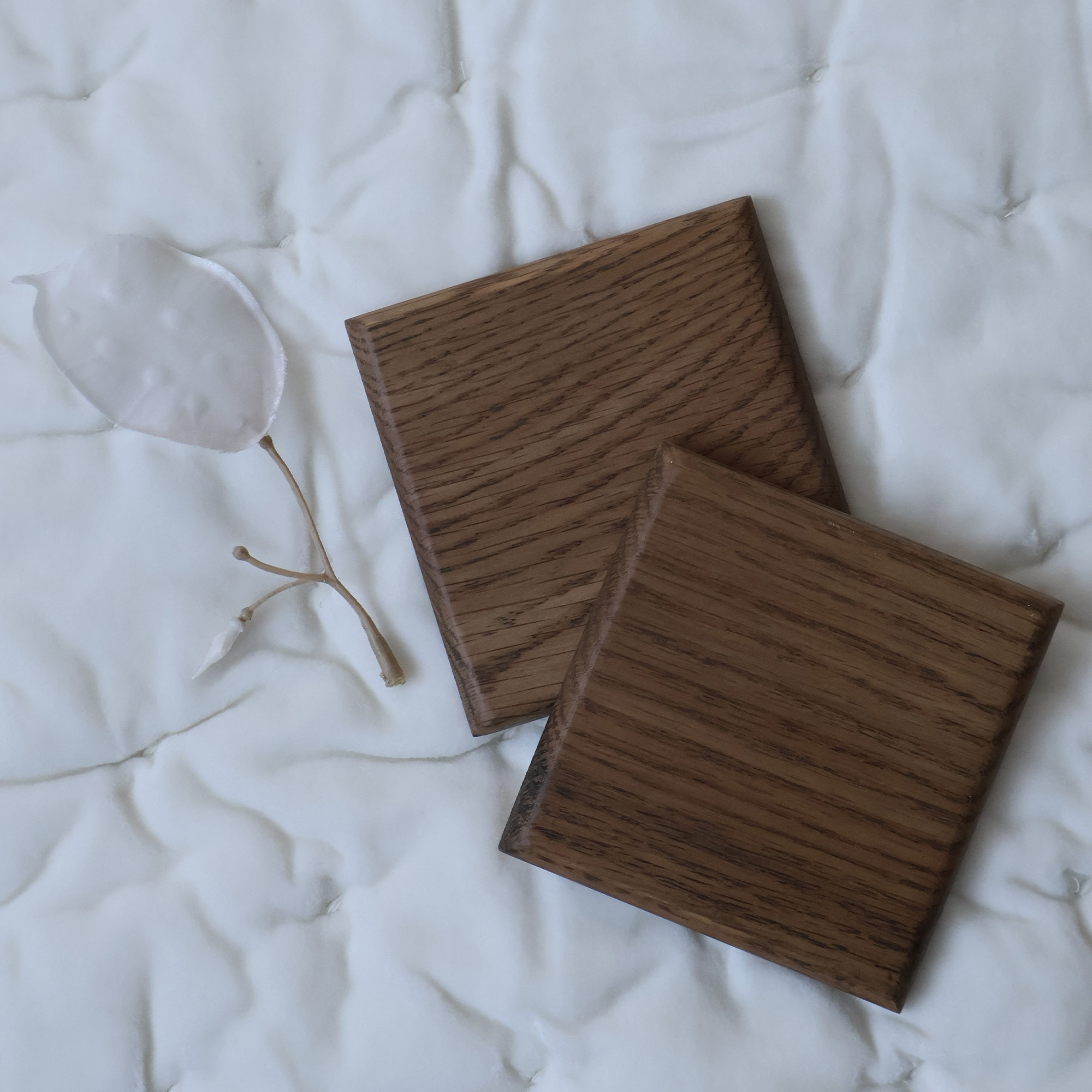 Hand-Carved Oak Wood Sample 