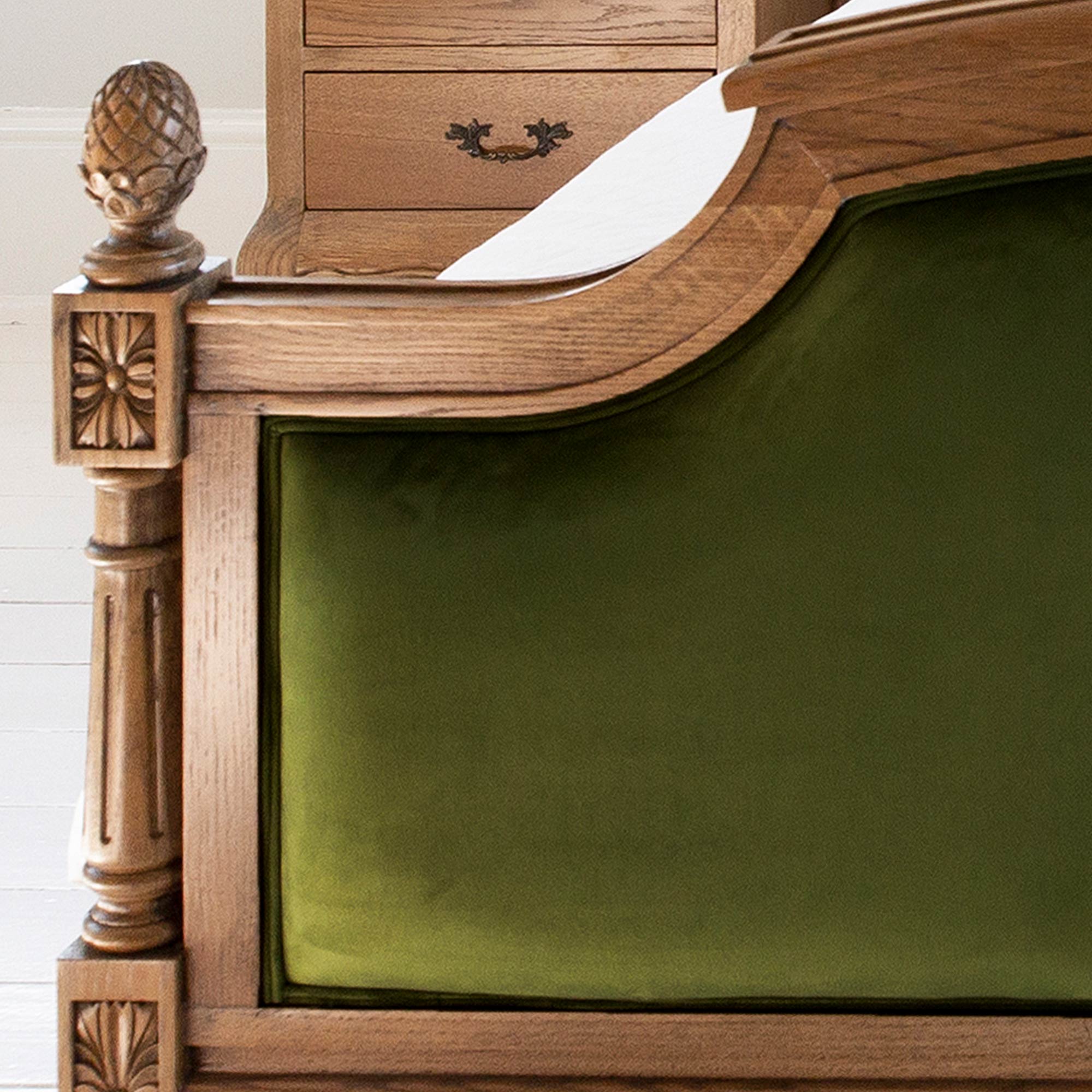 Fabric Sample for Love Story Olive Velvet