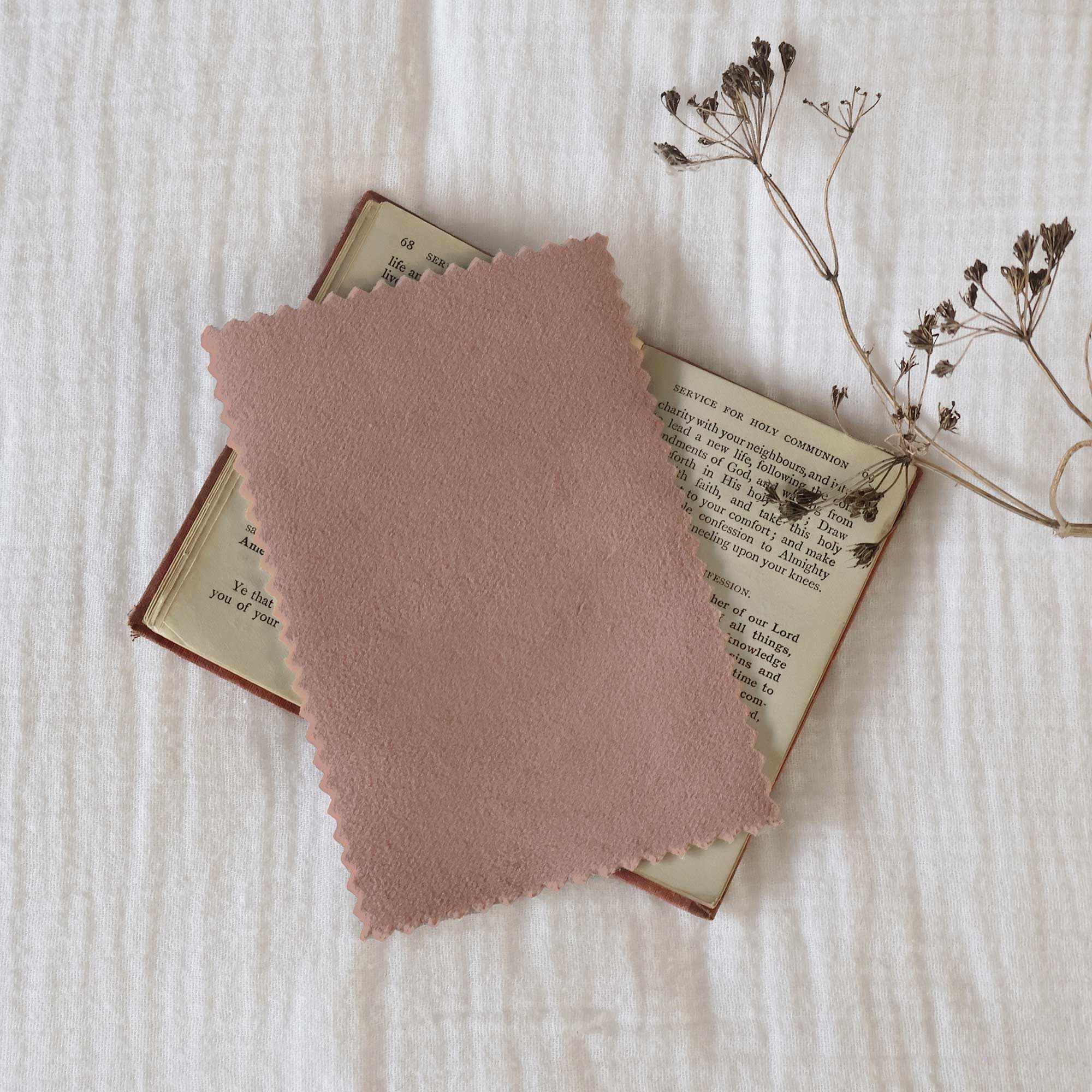 Fabric Sample for Soho Piped Pink Velvet Bed