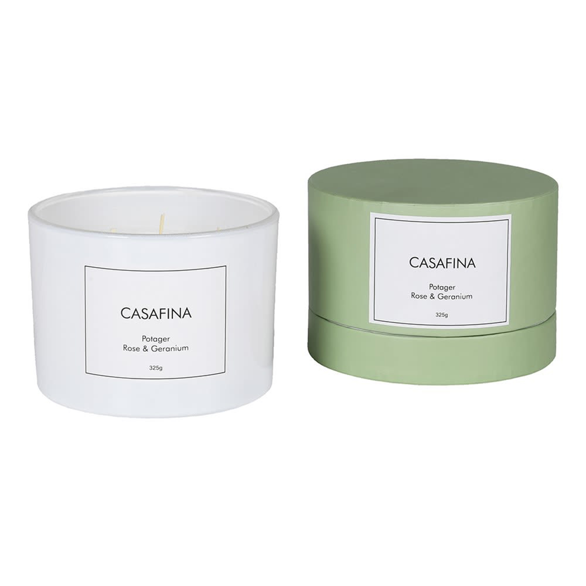 Rose & Geranium Triple-Wick Scented Candle