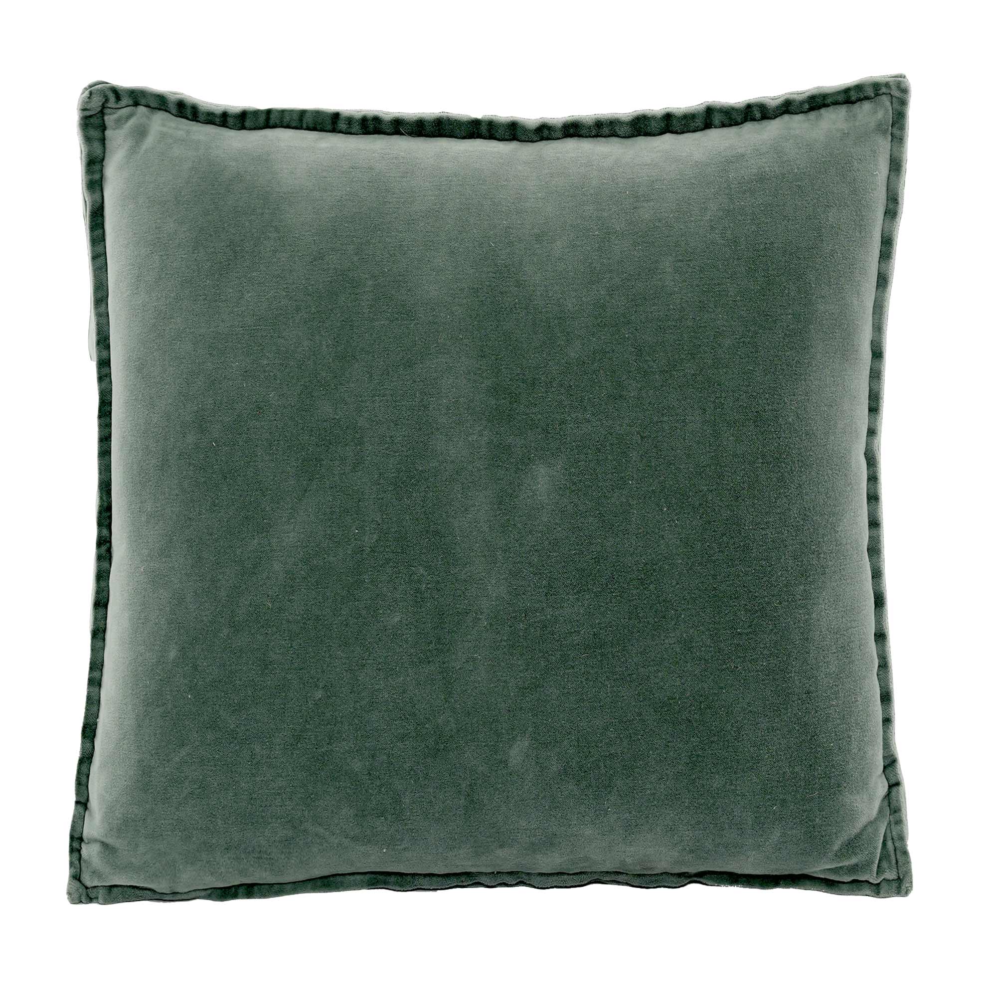 Square Velvet Cushion in Teal