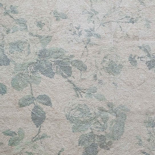 Floral Rug in a Green Floral Pattern Floral Rug in a Green Floral Pattern