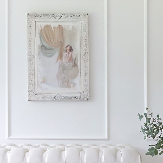Wall Art in Soft Pale Hues on Canvas Wall Art in Soft Pale Hues on Canvas