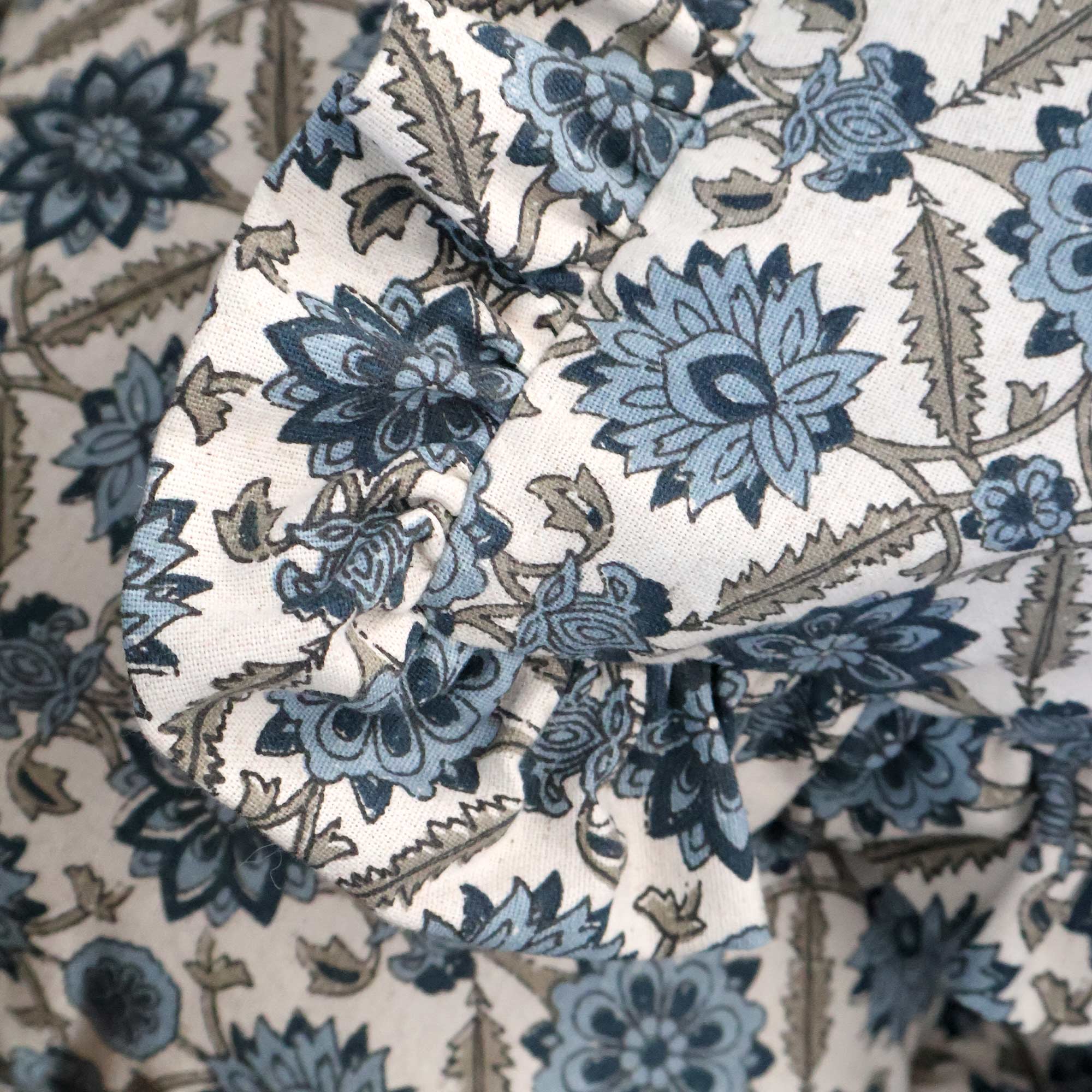 Indigo Meadow Boudoir Cushion