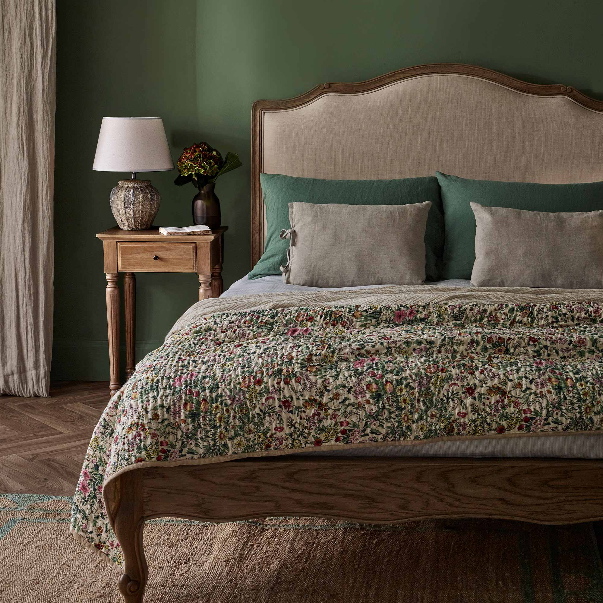 Wildflower Quilted Bedspread