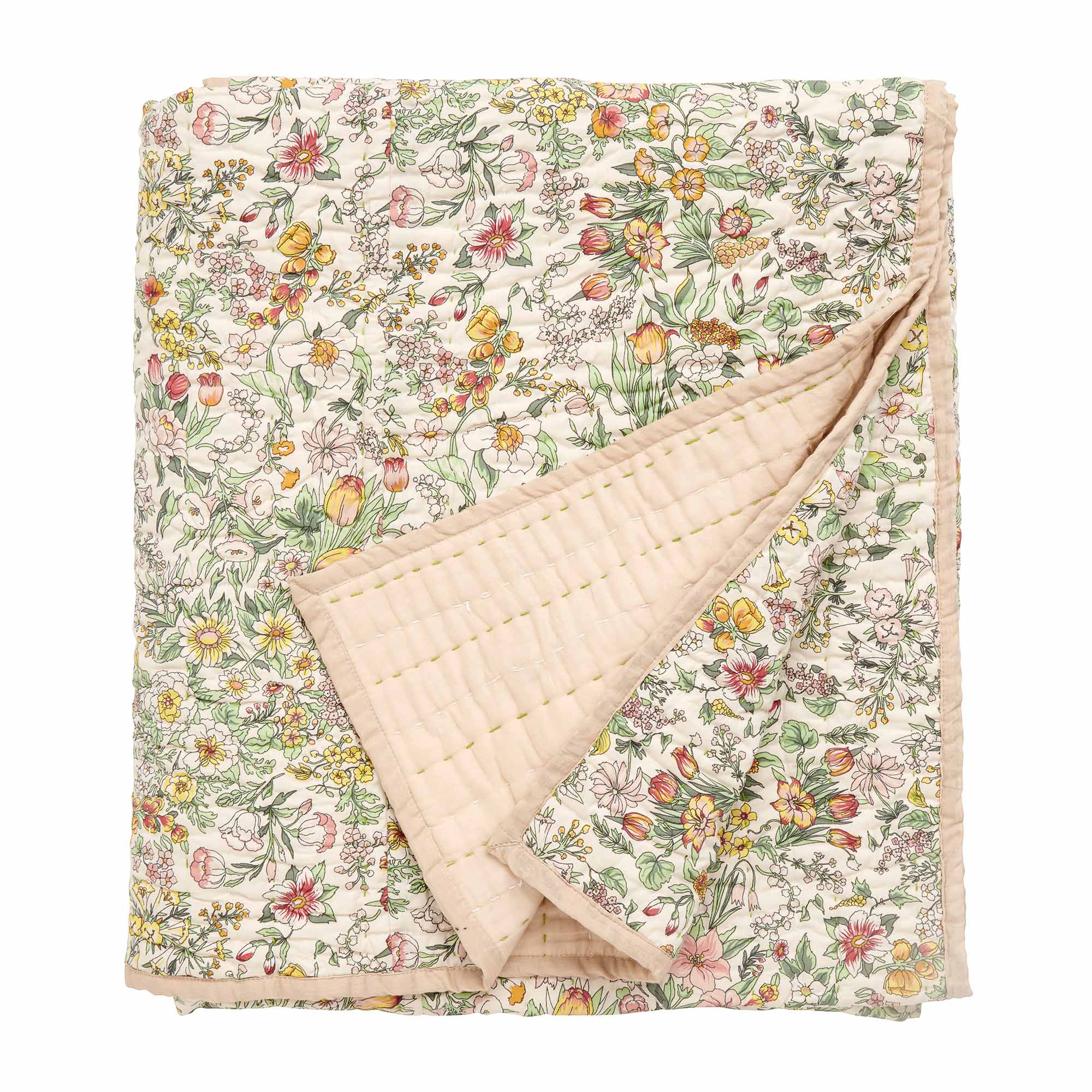 Wildflower Quilted Bedspread