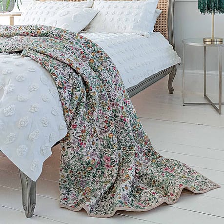 Wildflower Quilted Bedspread Wildflower Quilted Bedspread
