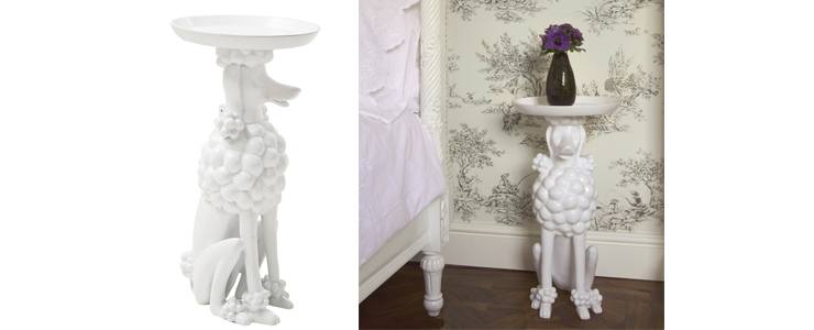 Obedient Poodle Side Table